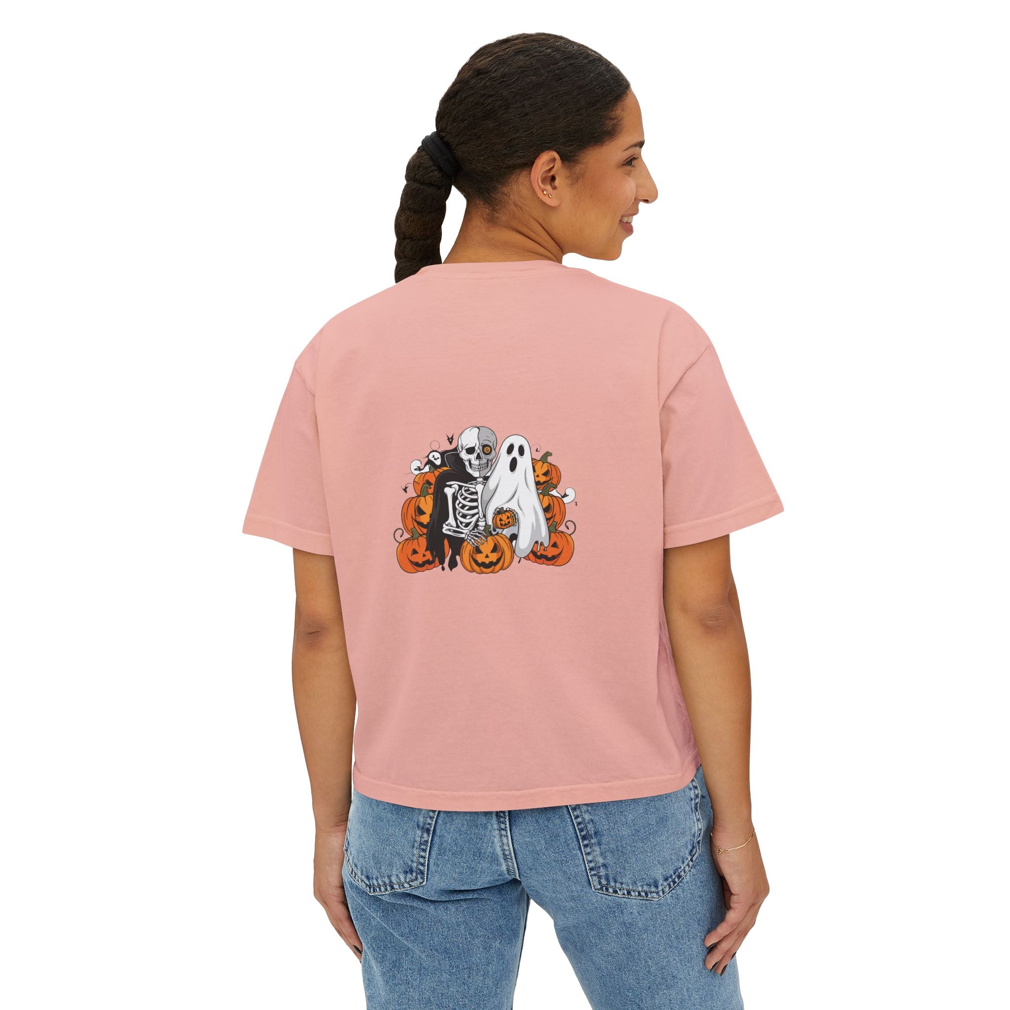 Halloween with Bats | Women's Boxy Tee