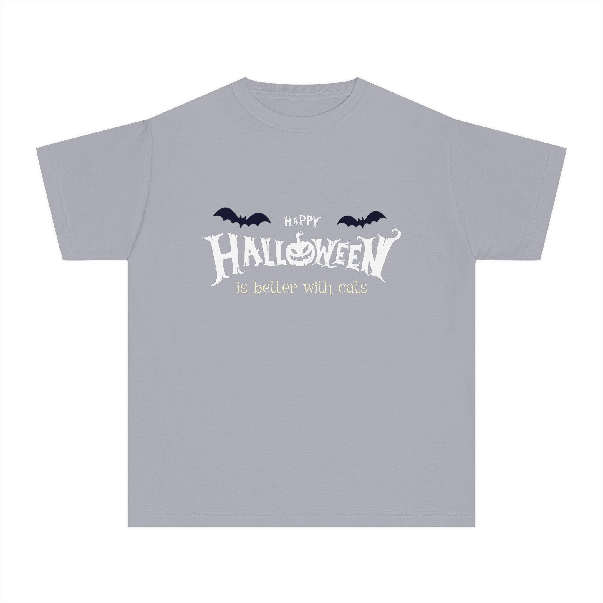 Halloween with Witch's Cats | Youth Midweight Tee