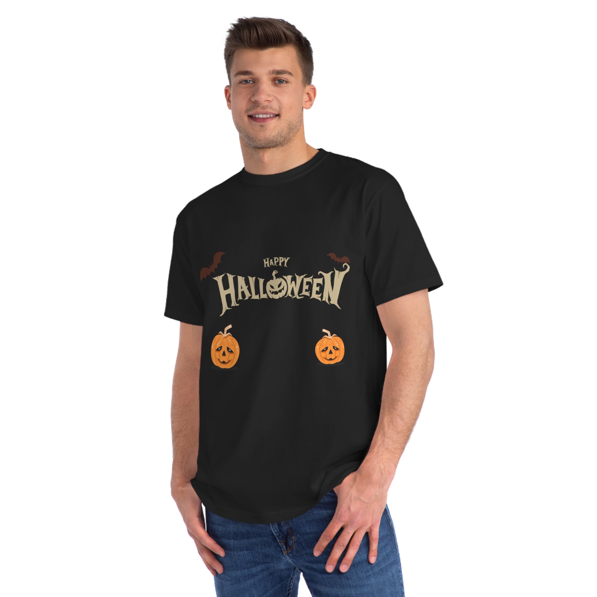 Halloween with Pumpkins | Organic Unisex Classic T-Shirt