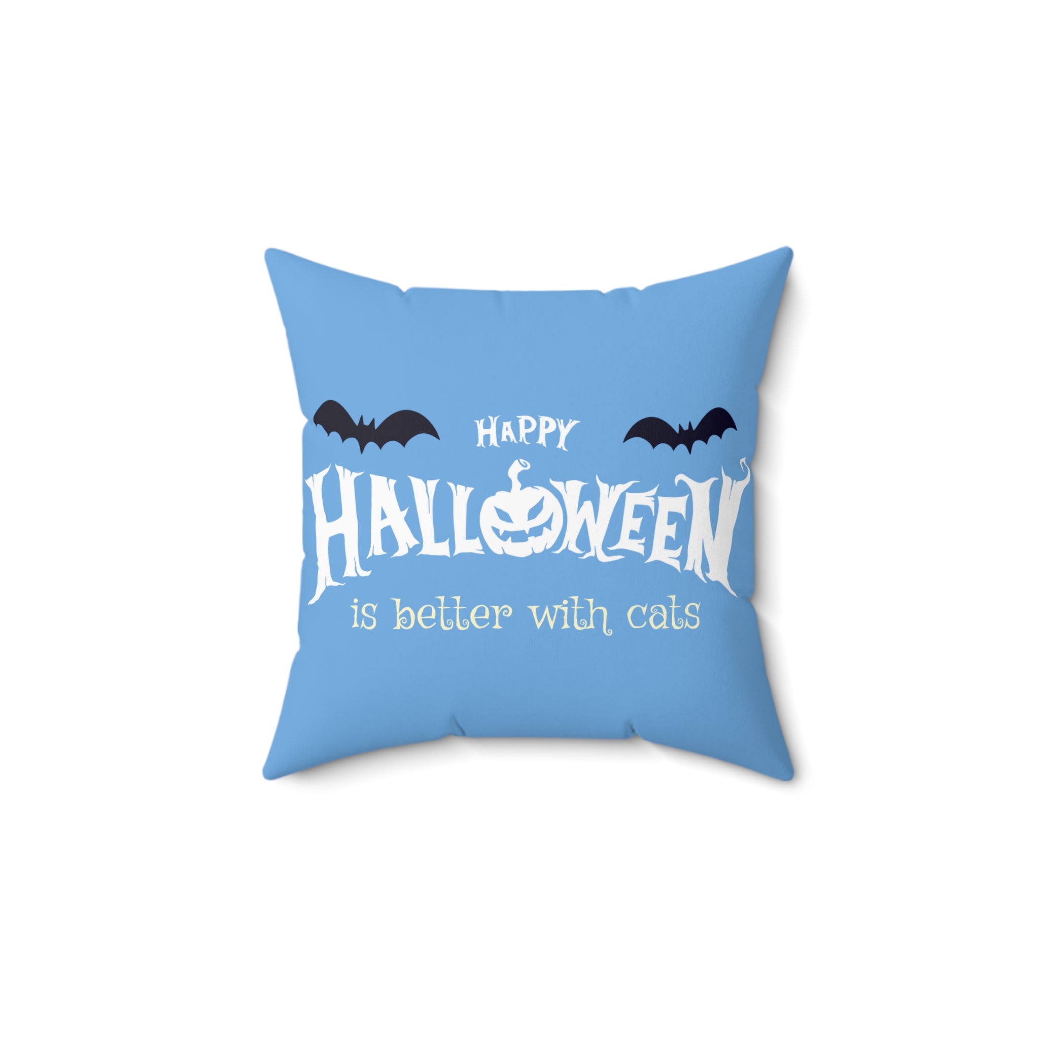 Halloween with Witch's Cats | Spun Polyester Square Pillow