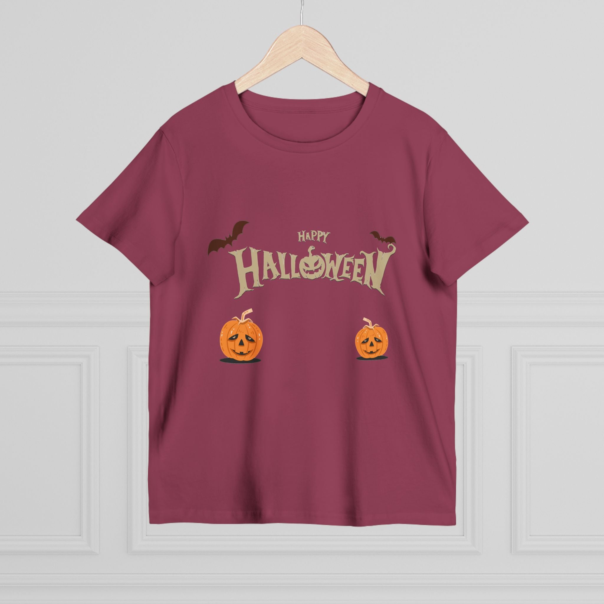 Halloween with Pumpkins | Women’s Maple Tee