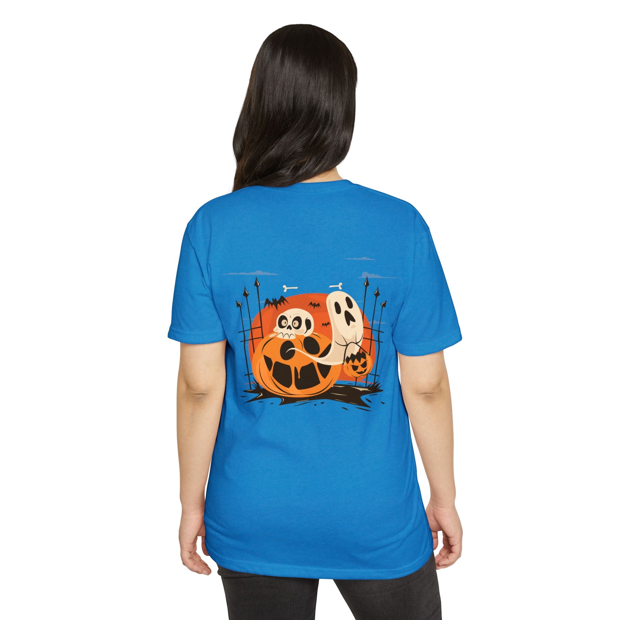 Halloween with Pumpkins | Unisex CVC Jersey T-shirt
