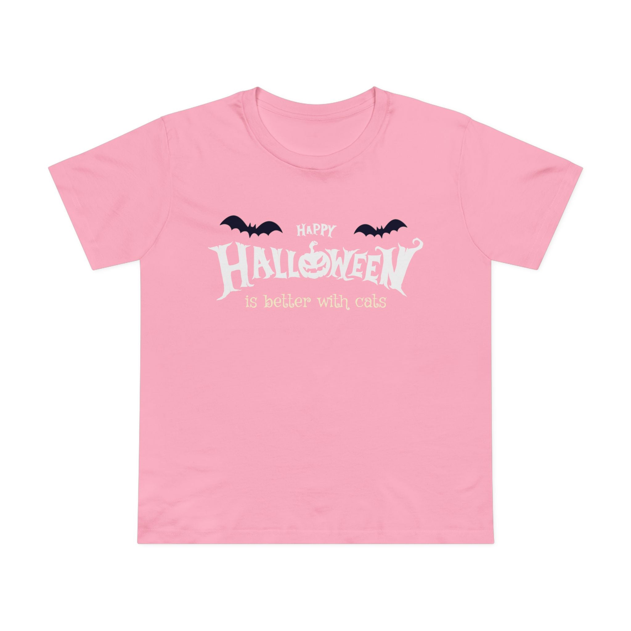 Halloween with Witch's Cats | Women’s Maple Tee
