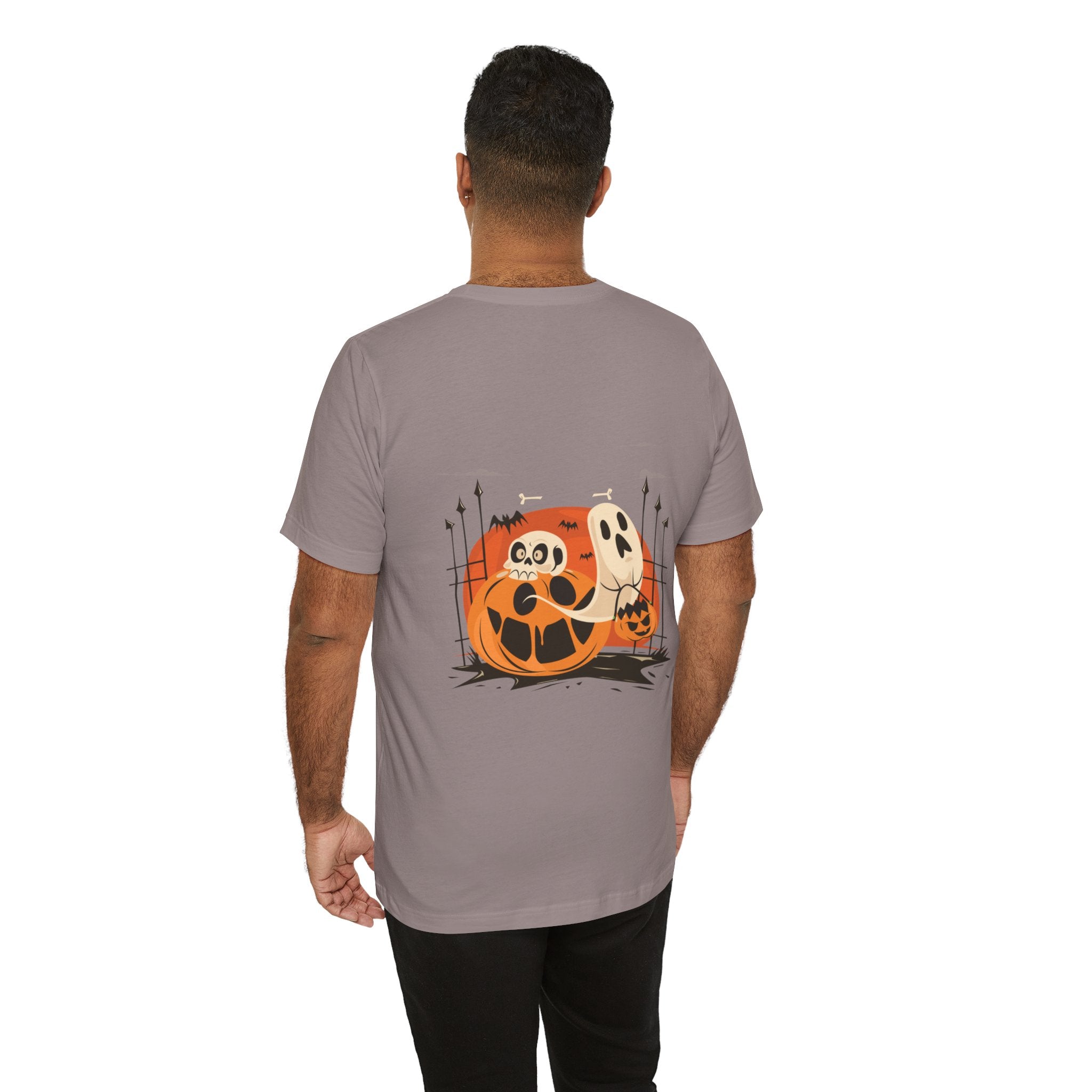 Halloween with Pumpkins | Unisex Jersey Short Sleeve Tee