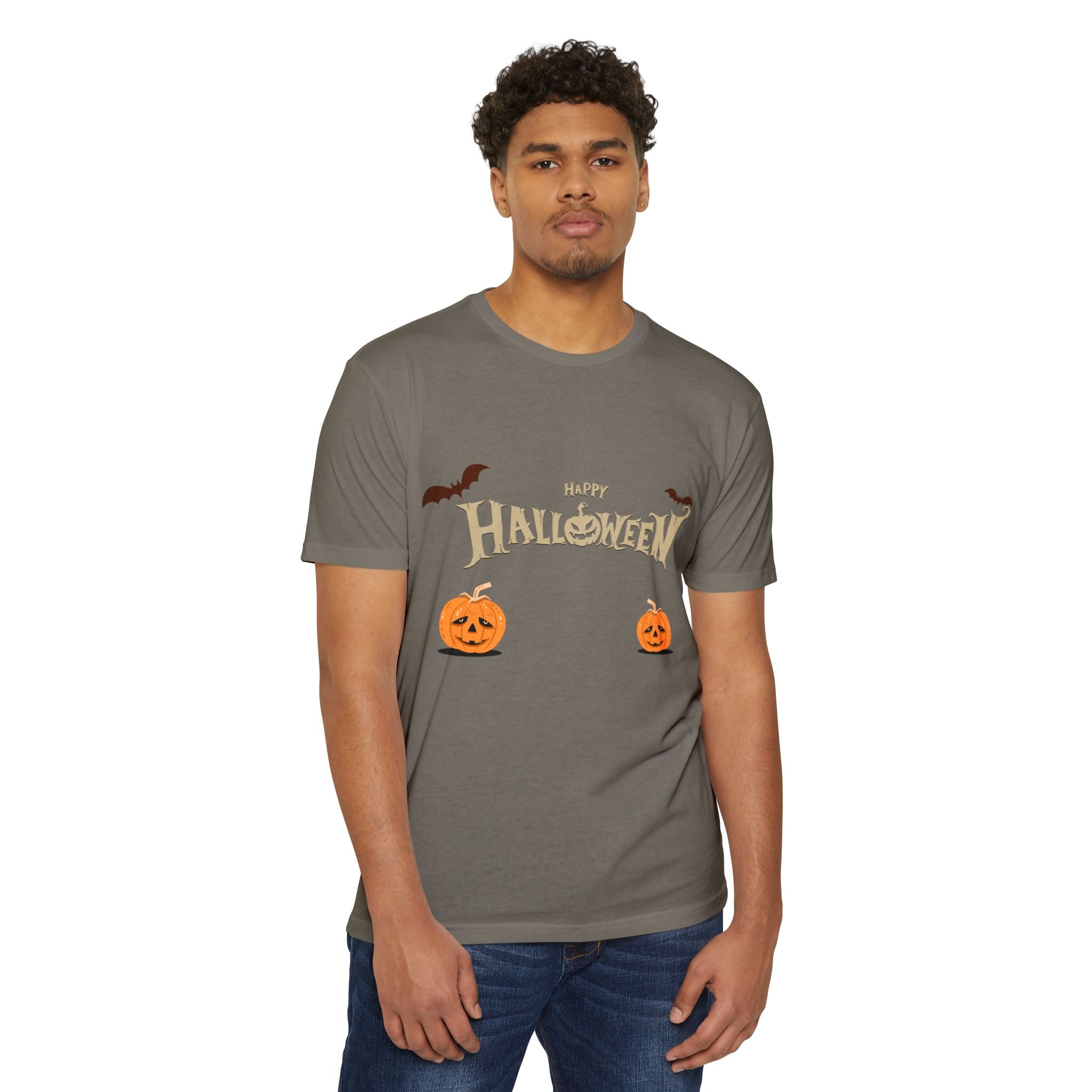 Halloween with Pumpkins | Unisex CVC Jersey T-shirt