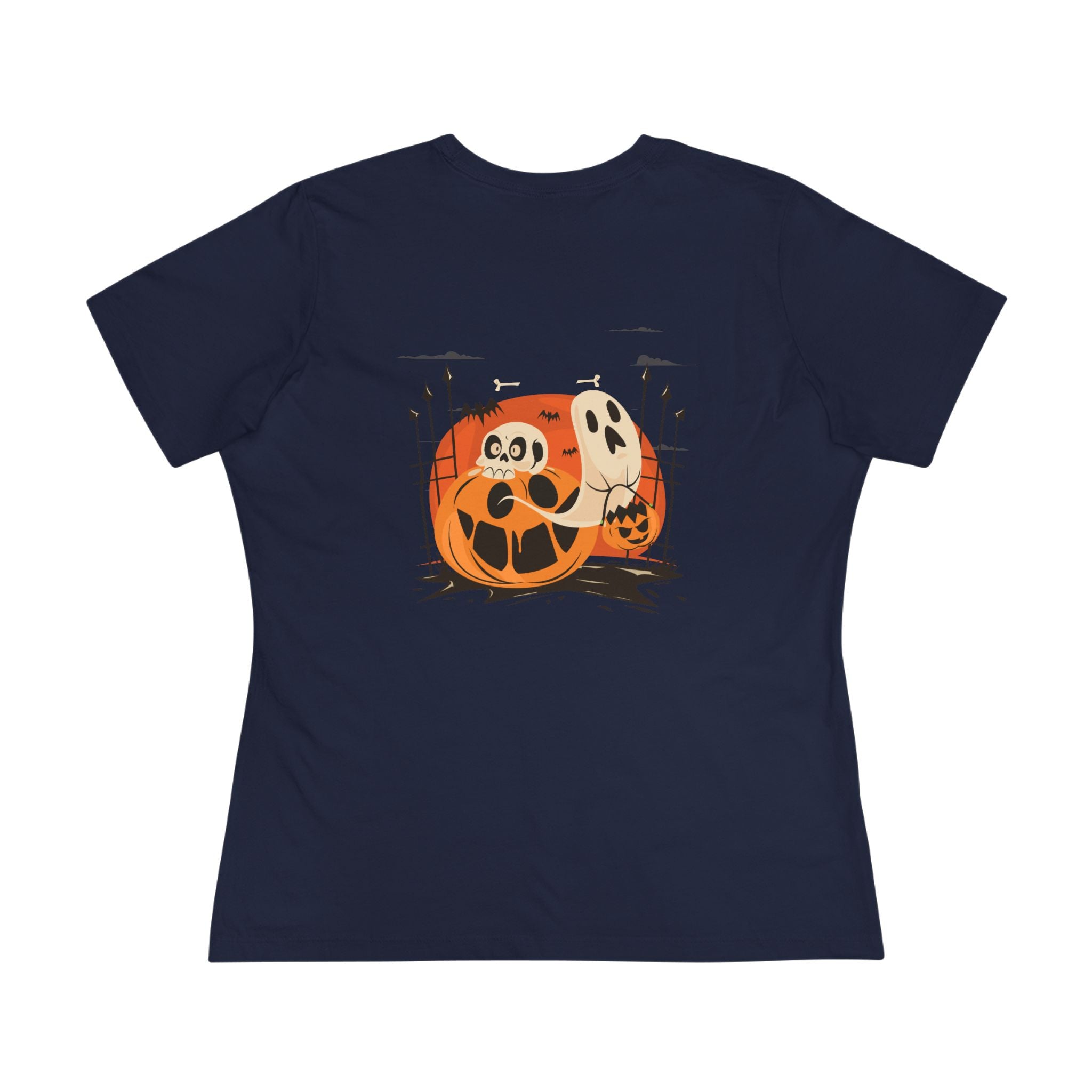 Halloween with Pumpkins | Women's Cotton Tee
