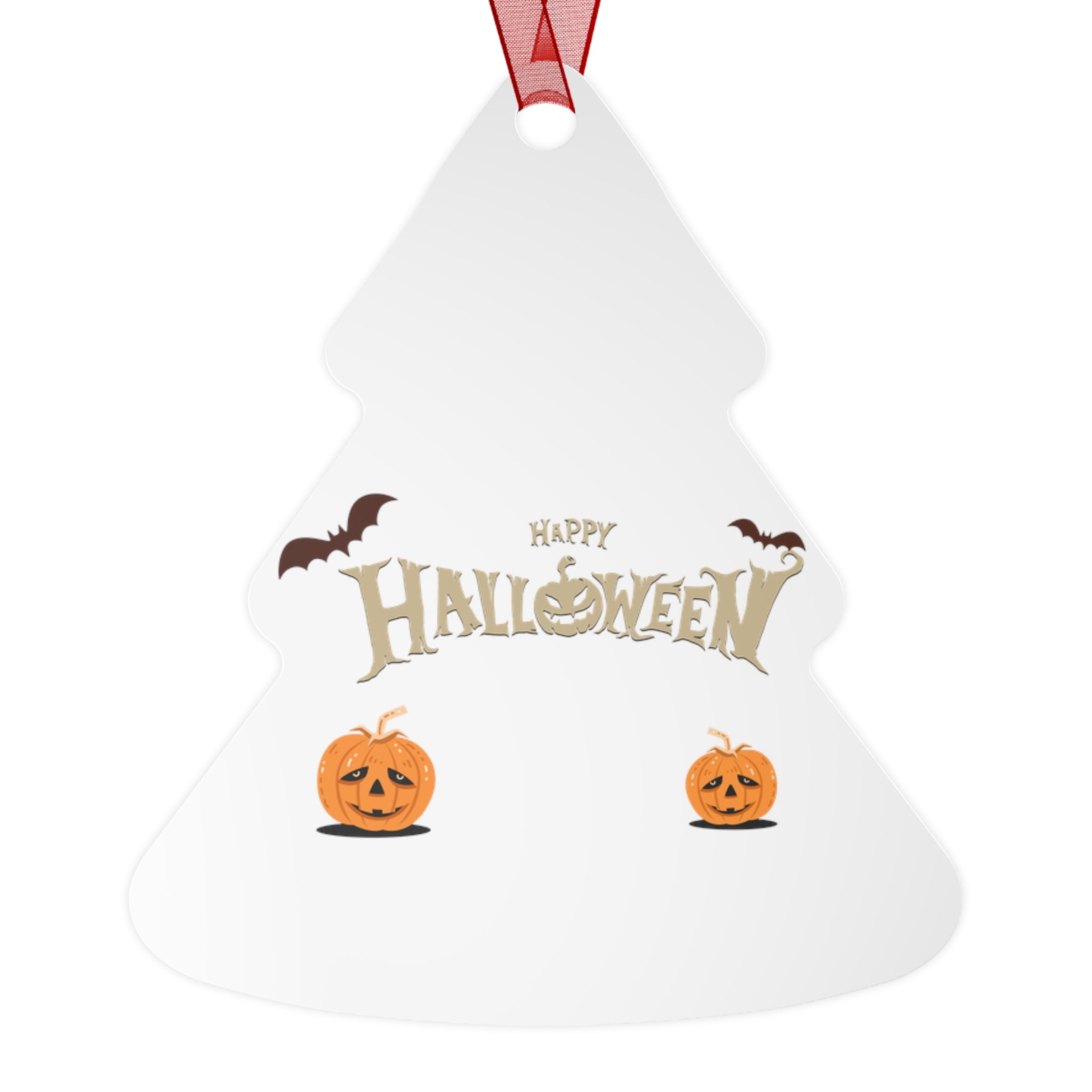 Happy Halloween with Pumpkin | Metal Ornaments