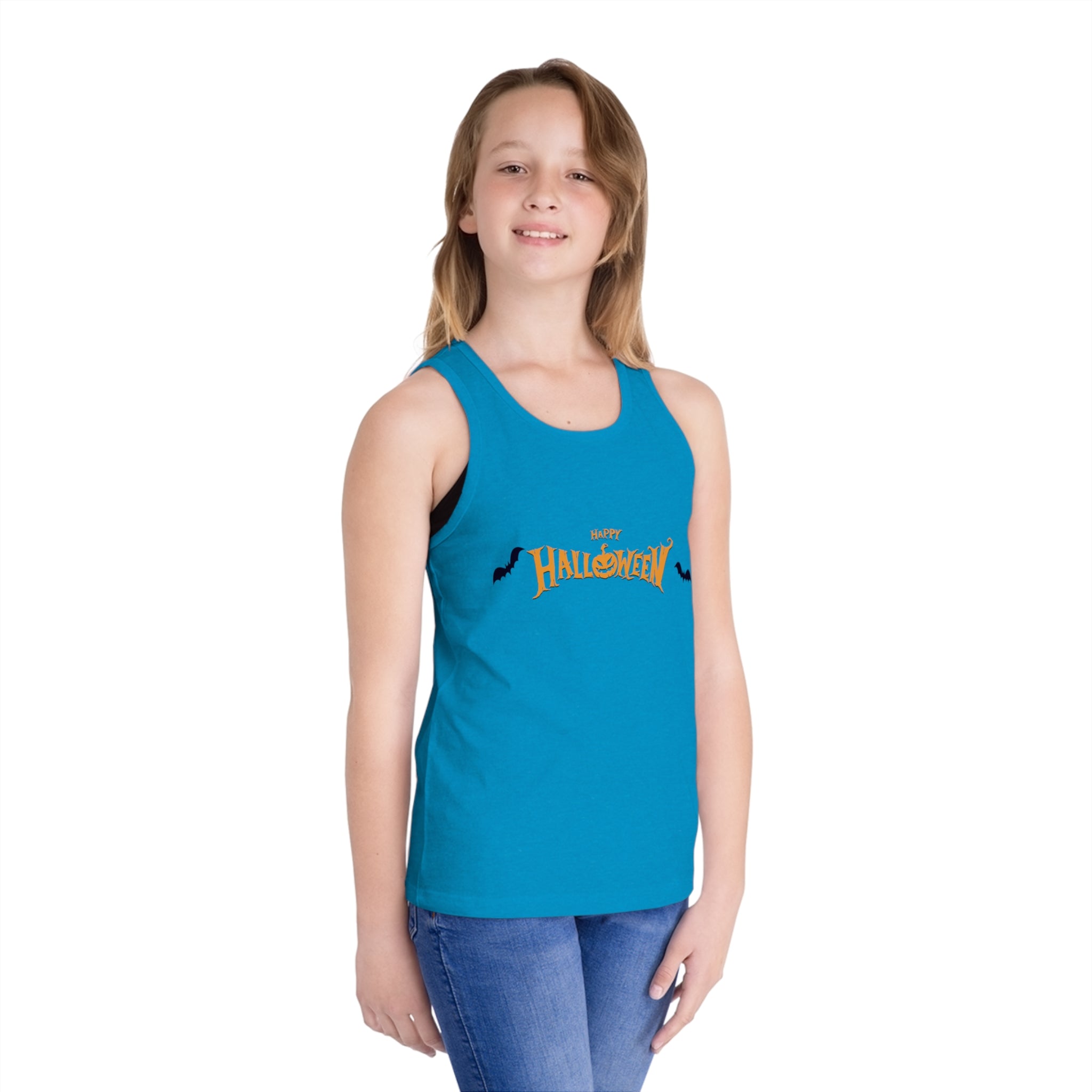Halloween with Bats | Kid's Jersey Tank Top