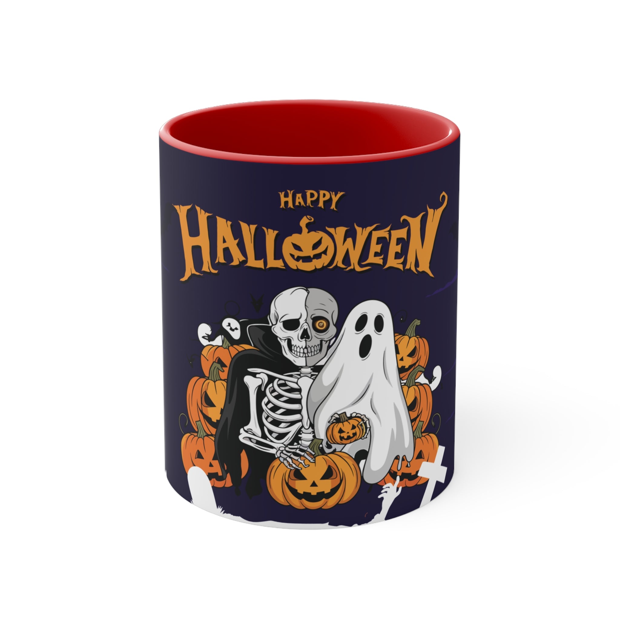 Halloween is Better with Skeleton | Colorful Accent Mugs