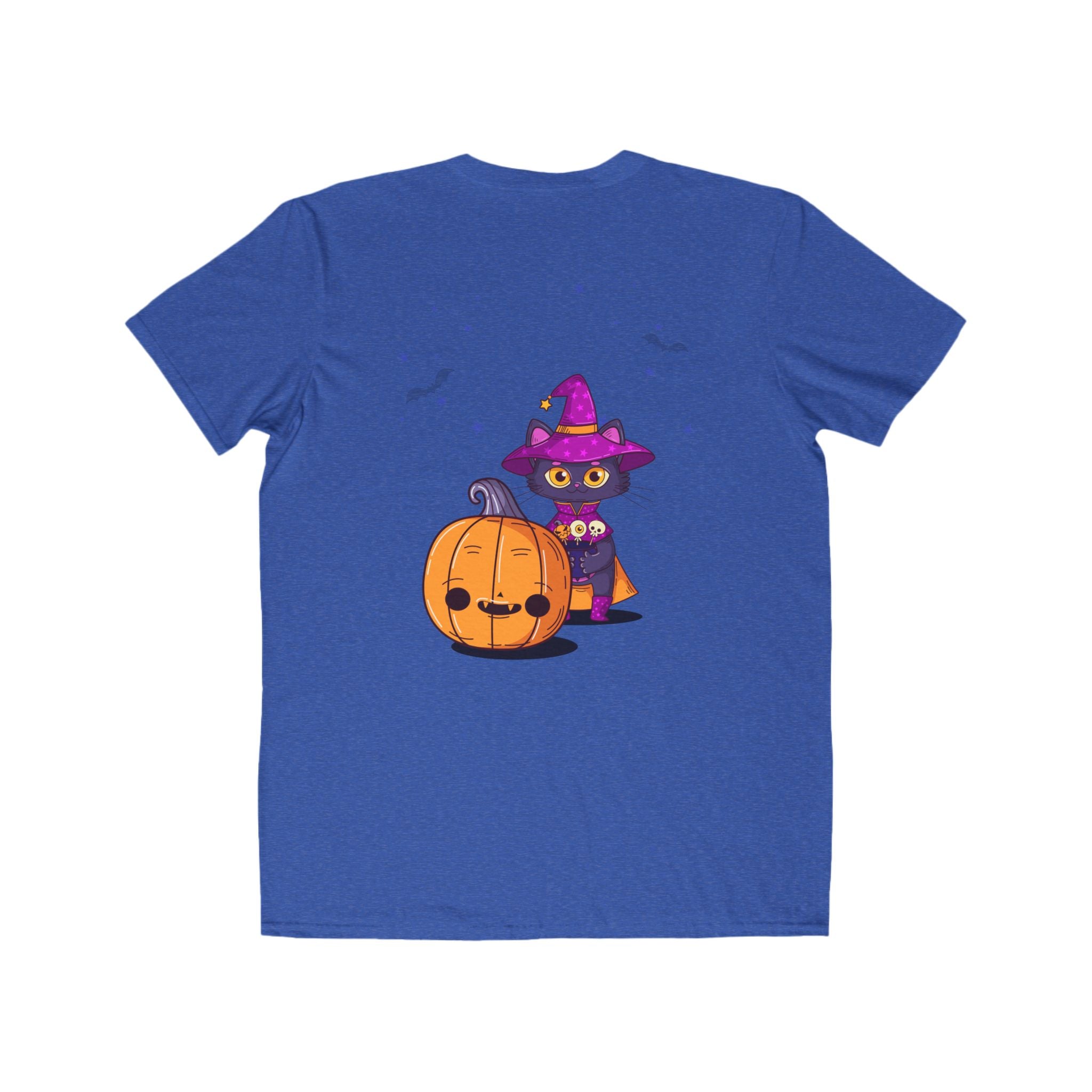 Halloween with Witch's Cats | Men's Lightweight Fashion Tee