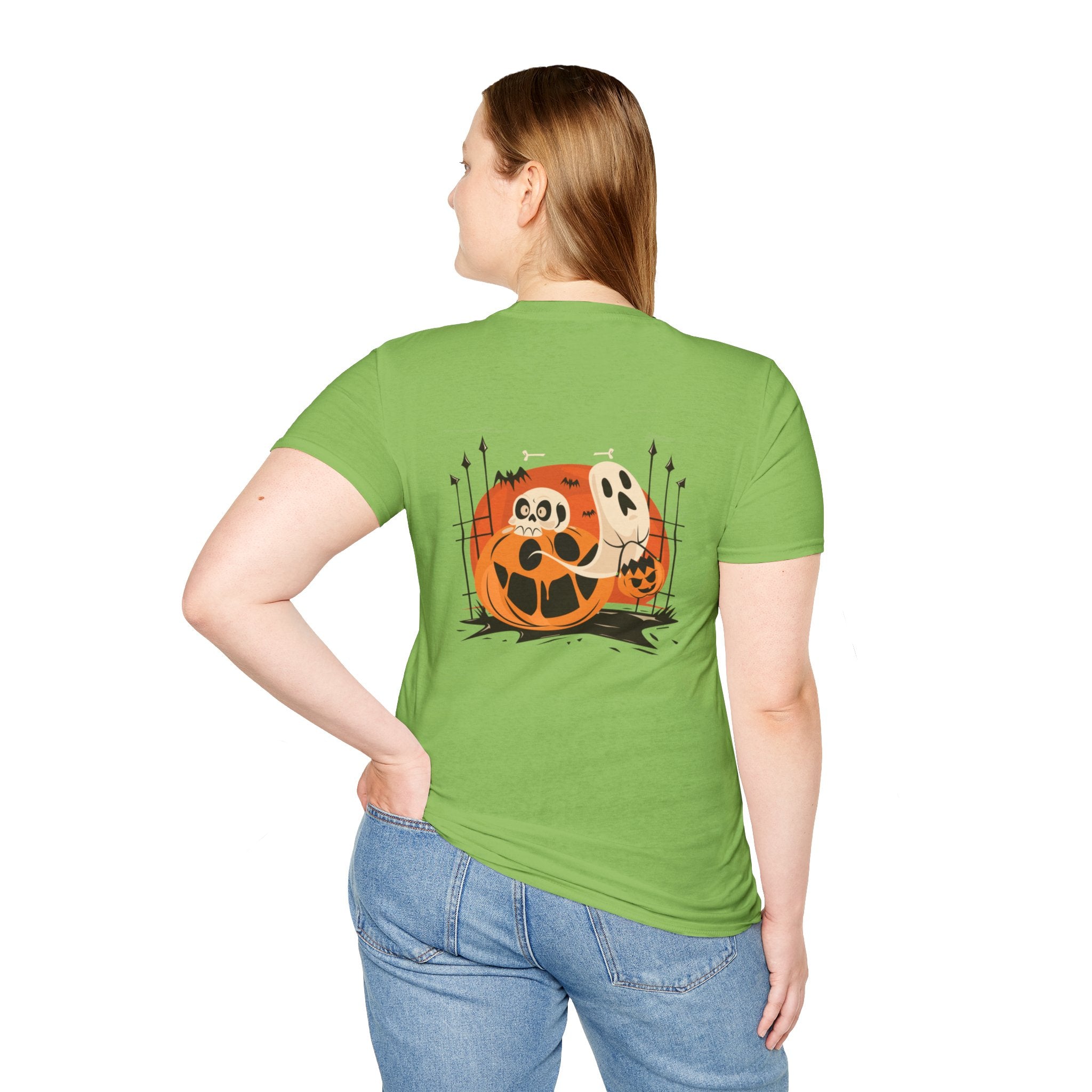 Halloween with Pumpkins | Unisex Softstyle T-Shirt