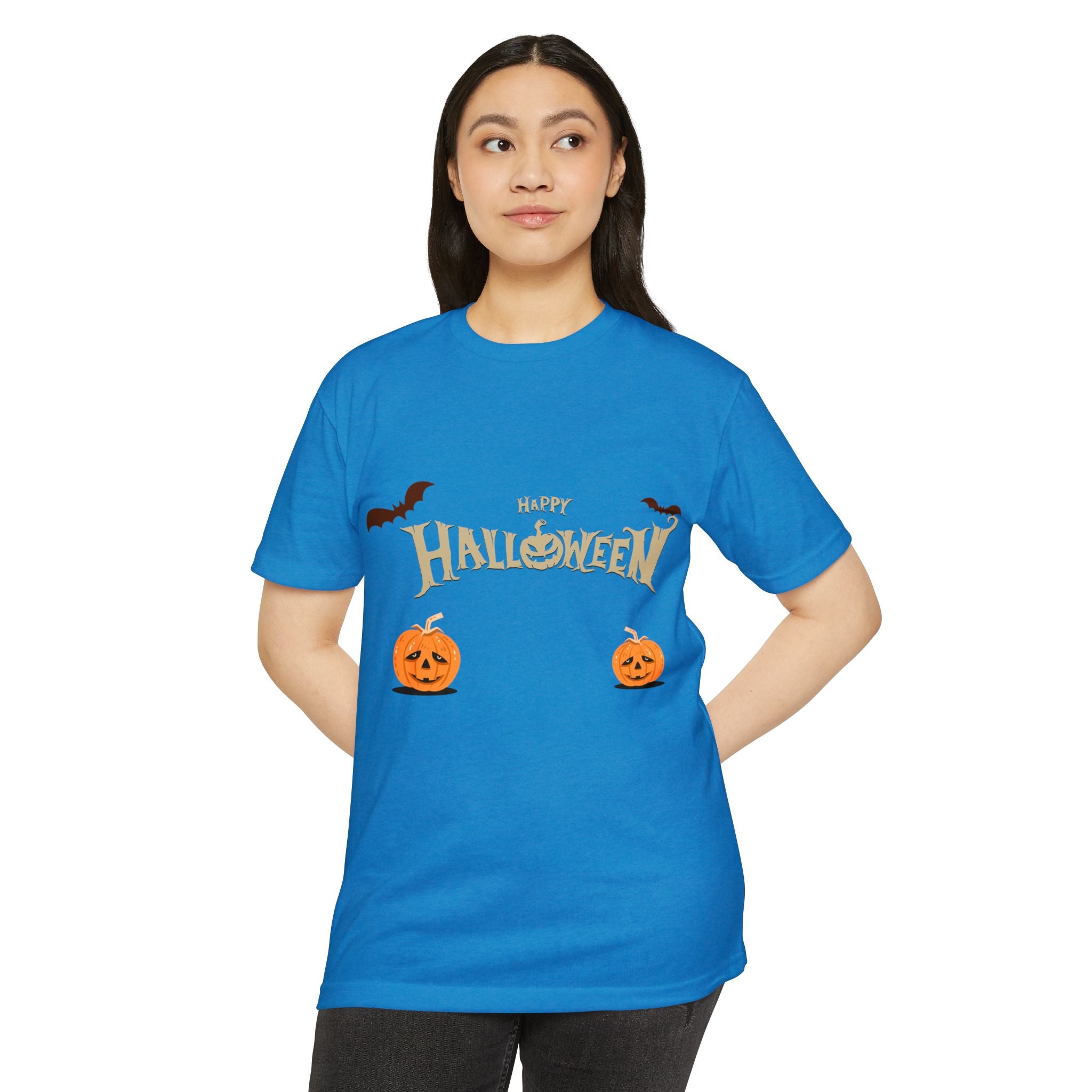 Halloween with Pumpkins | Unisex CVC Jersey T-shirt