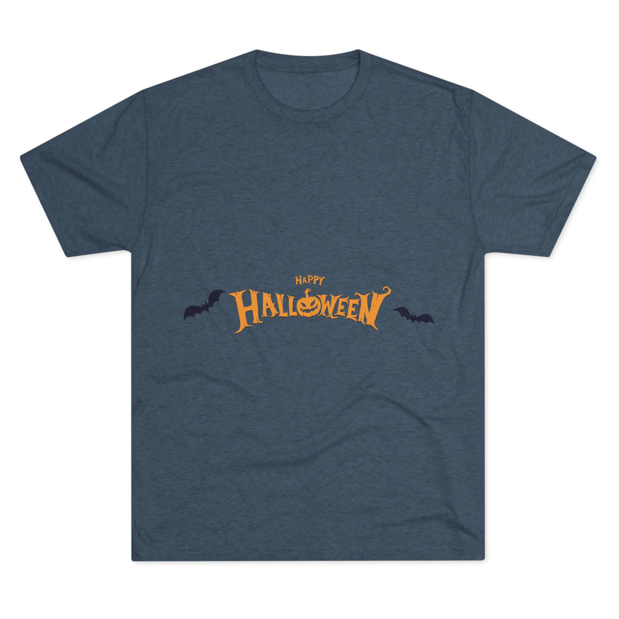 Halloween with Bats | Unisex Tri-Blend Crew Tee