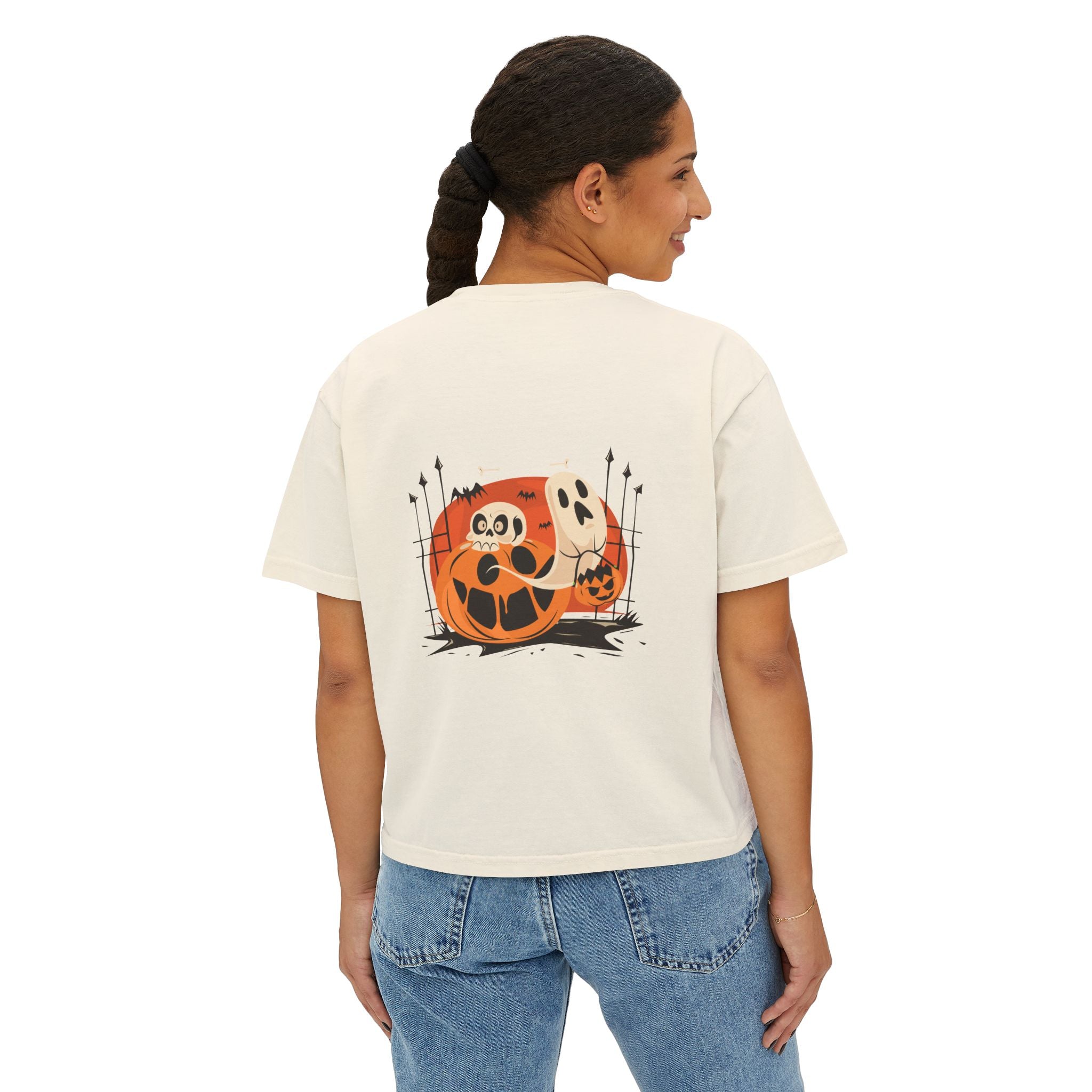 Halloween with Pumpkins | Women's Boxy Tee
