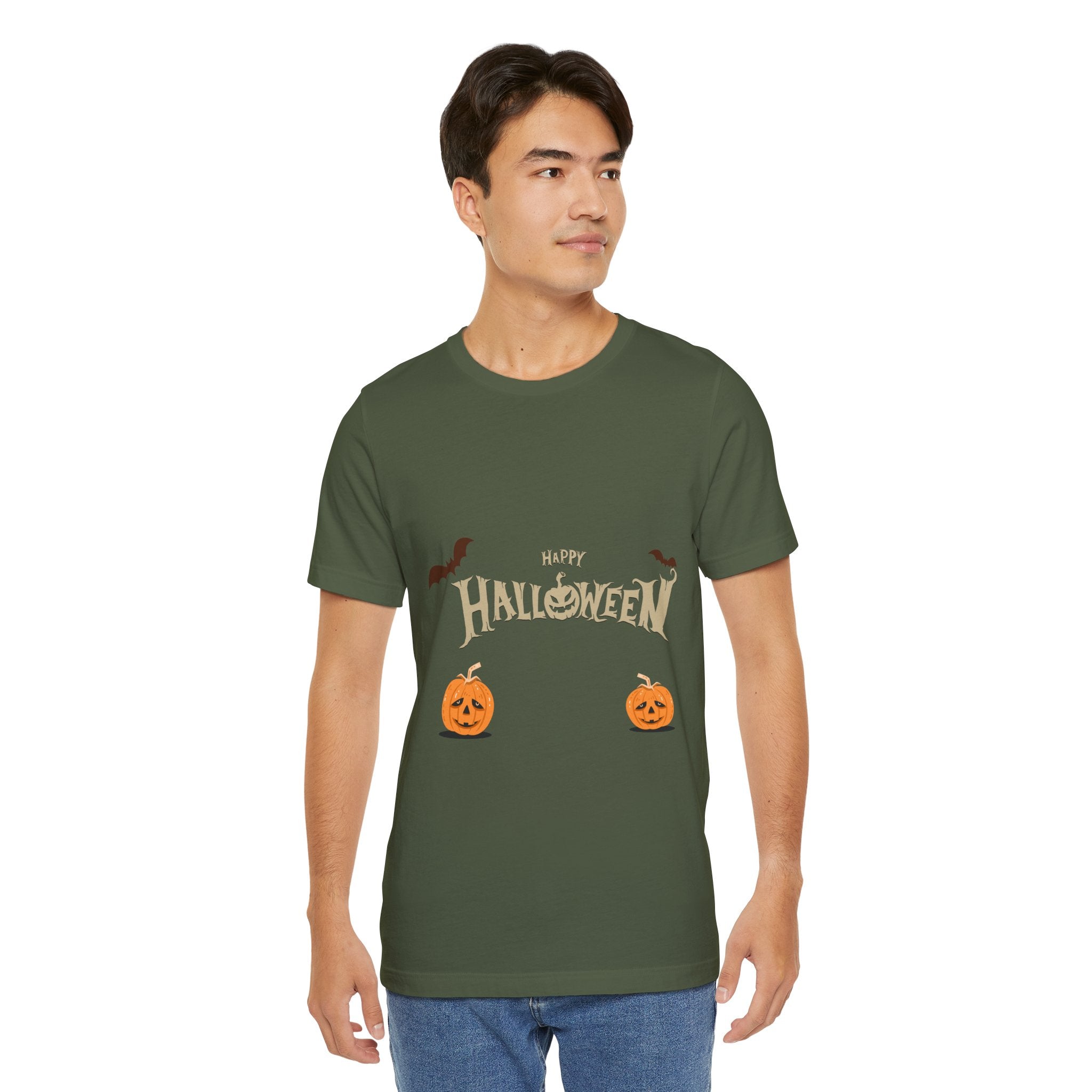 Halloween with Pumpkins | Unisex Jersey Short Sleeve Tee
