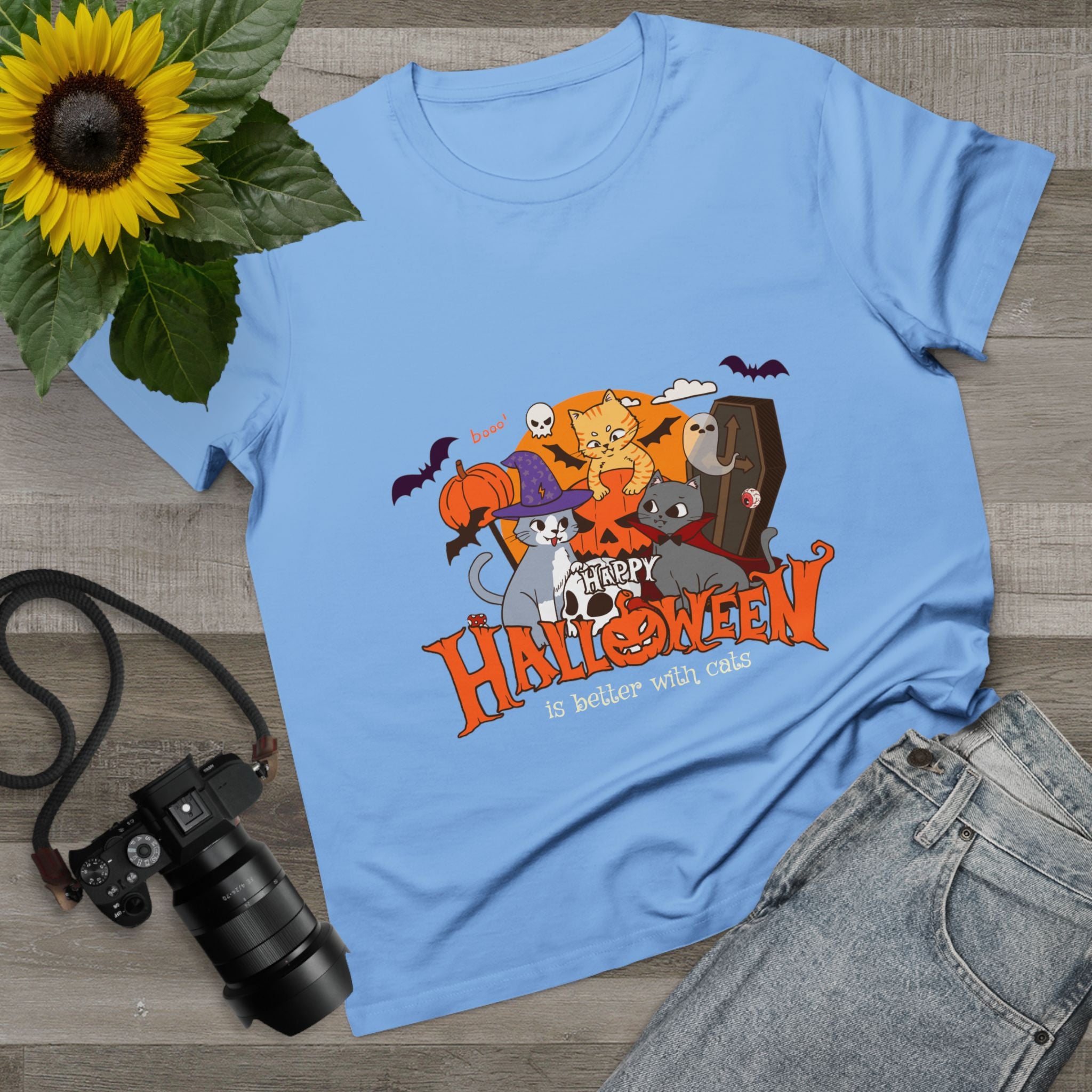 Halloween is Better with Cats | Women’s Maple Tee