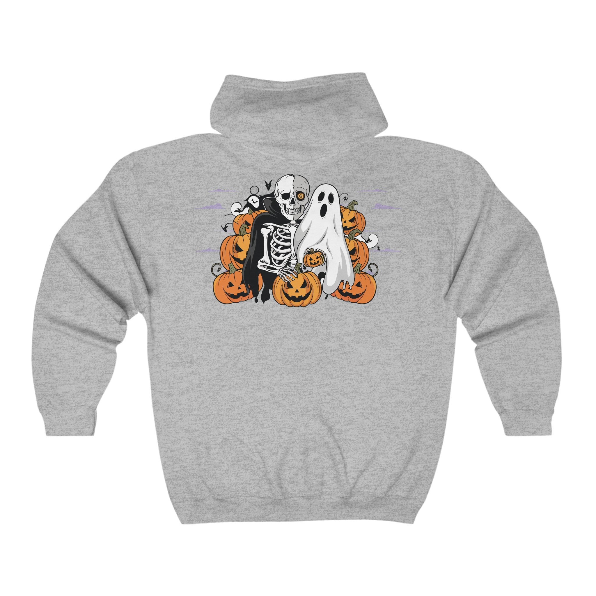 Halloween with Bats | Unisex Heavy Blend Full Zip Hooded Sweatshirt