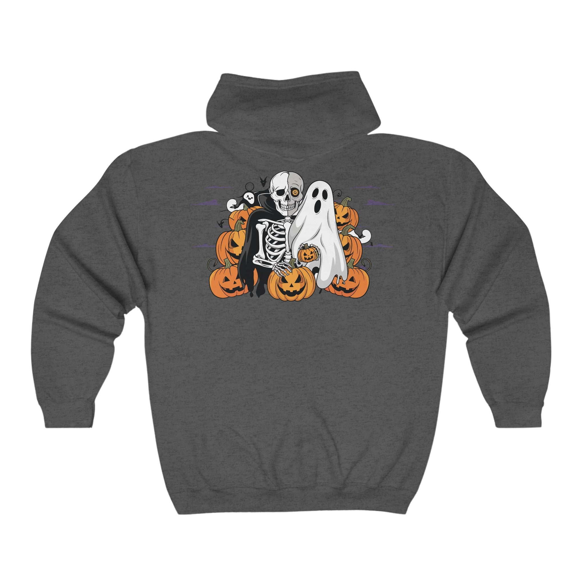 Halloween with Bats | Unisex Heavy Blend Full Zip Hooded Sweatshirt
