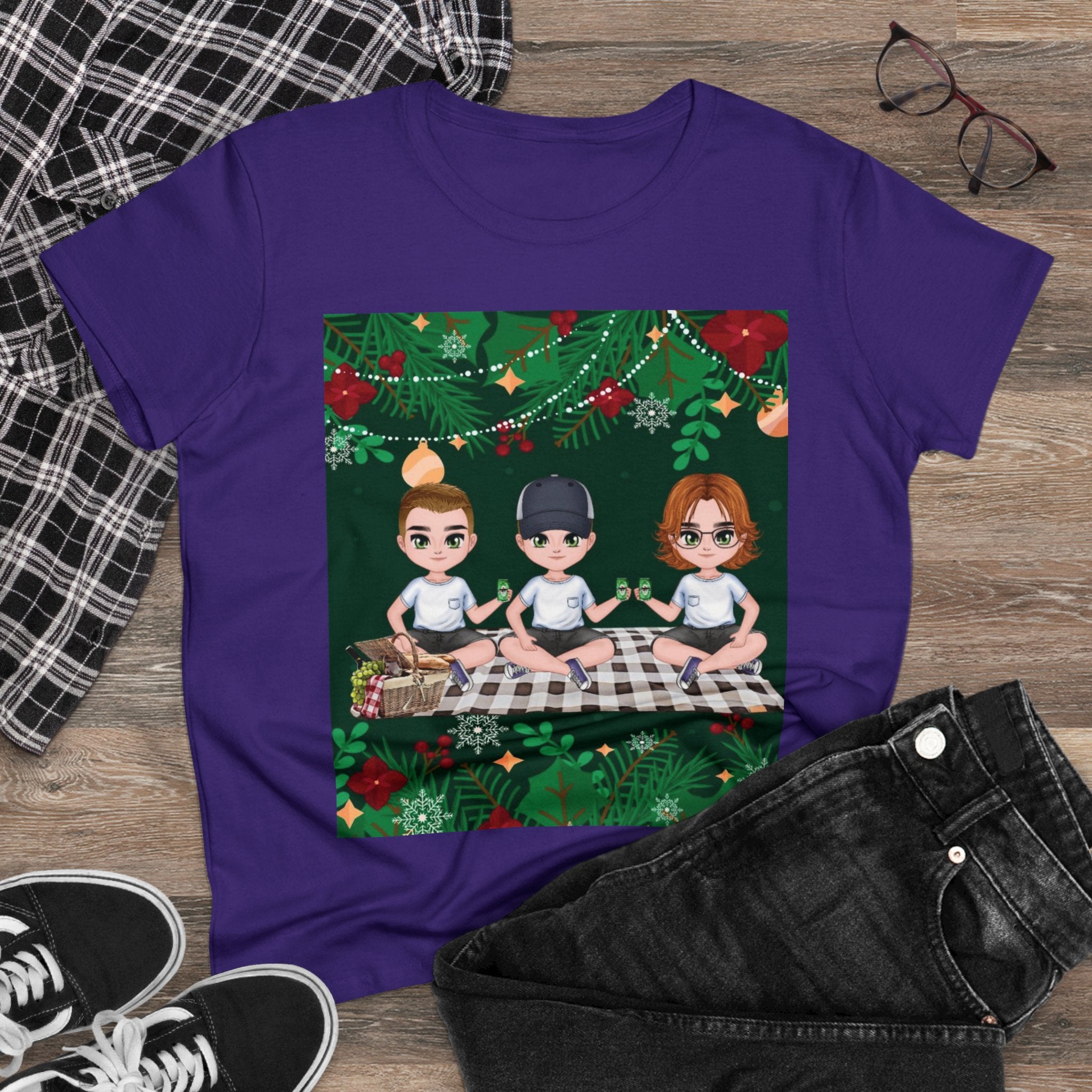 Happy Christmas Day | Women's Midweight Cotton Tee