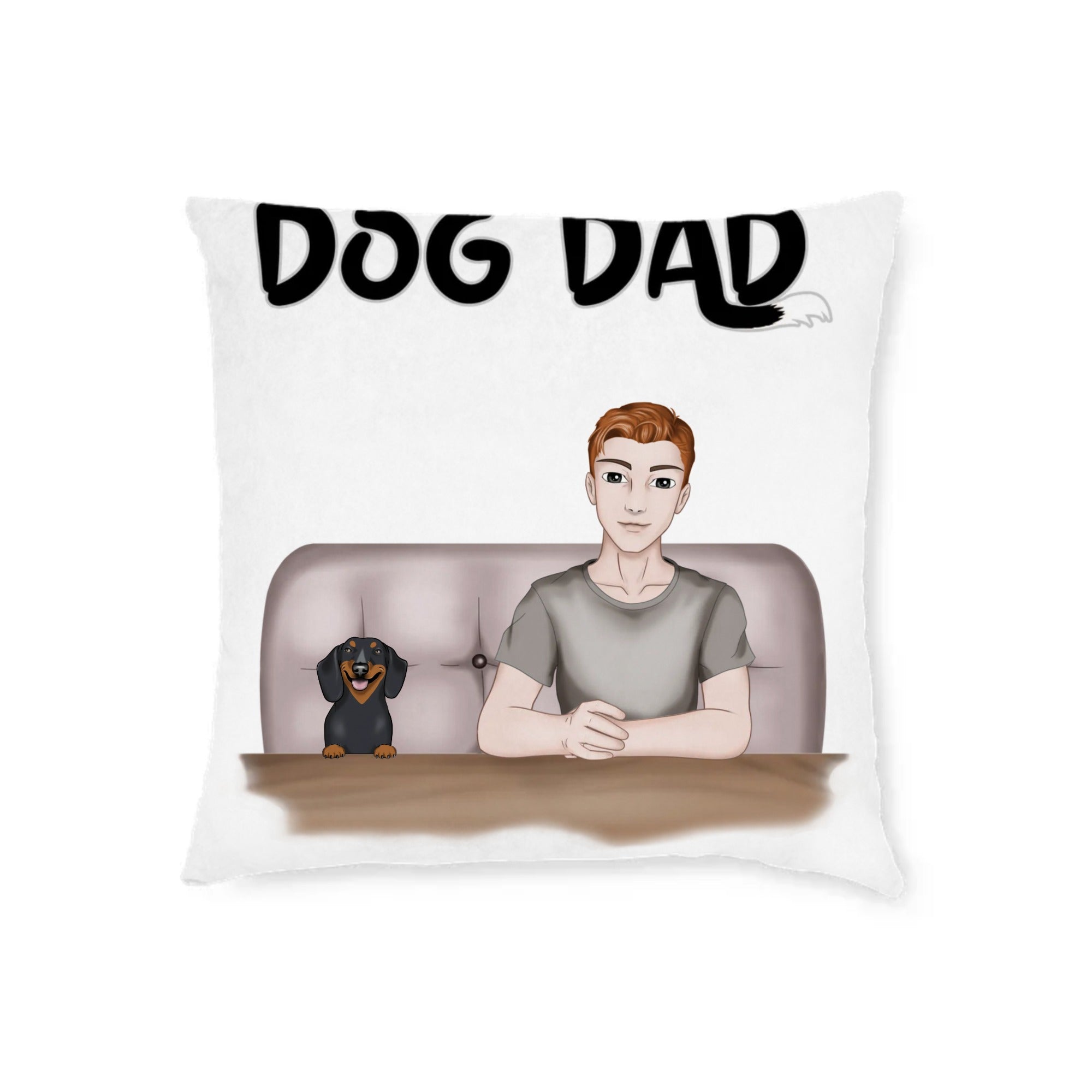 Square Pillow - Pink Back