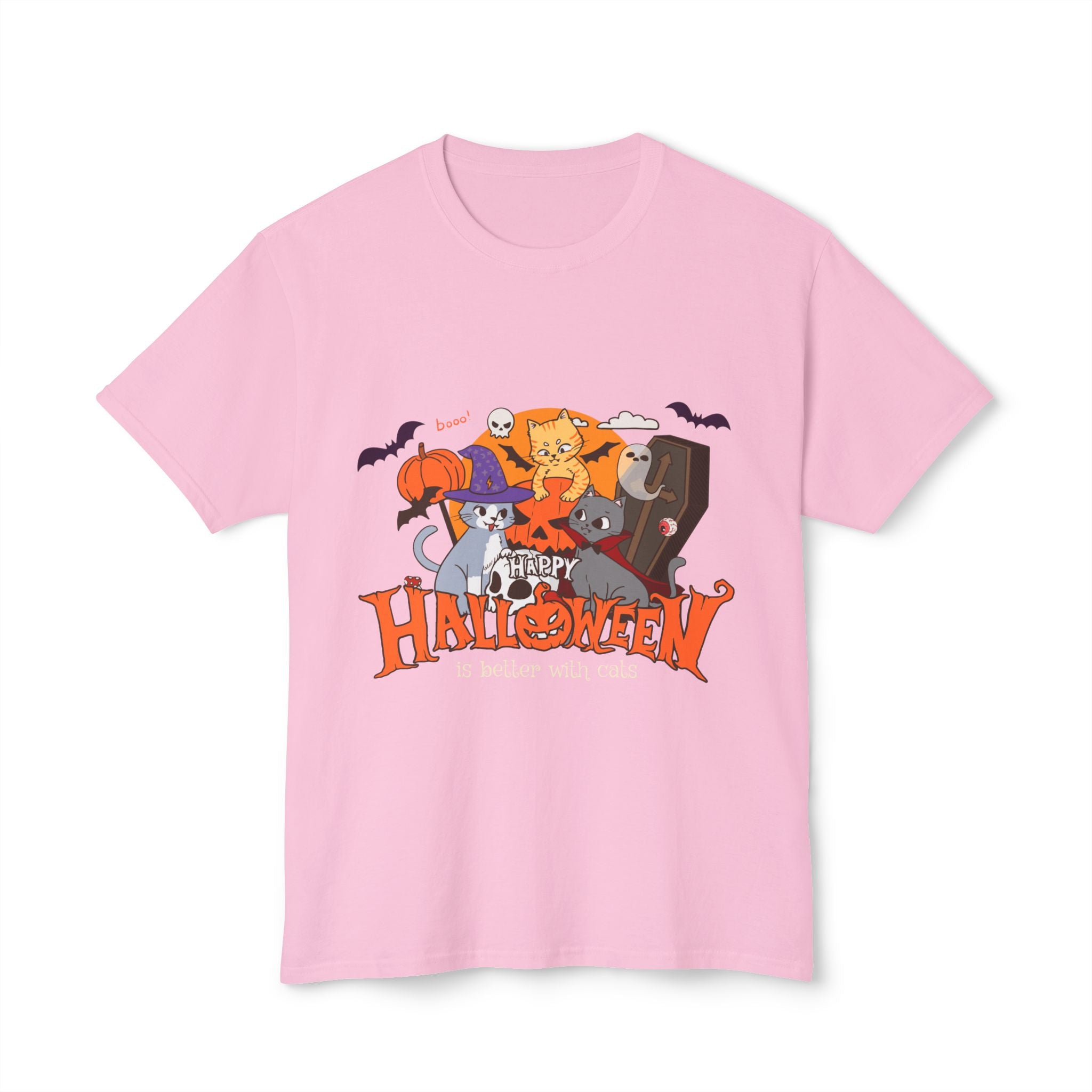 Halloween is Better with Cats | Unisex HD Cotton™ T-shirt