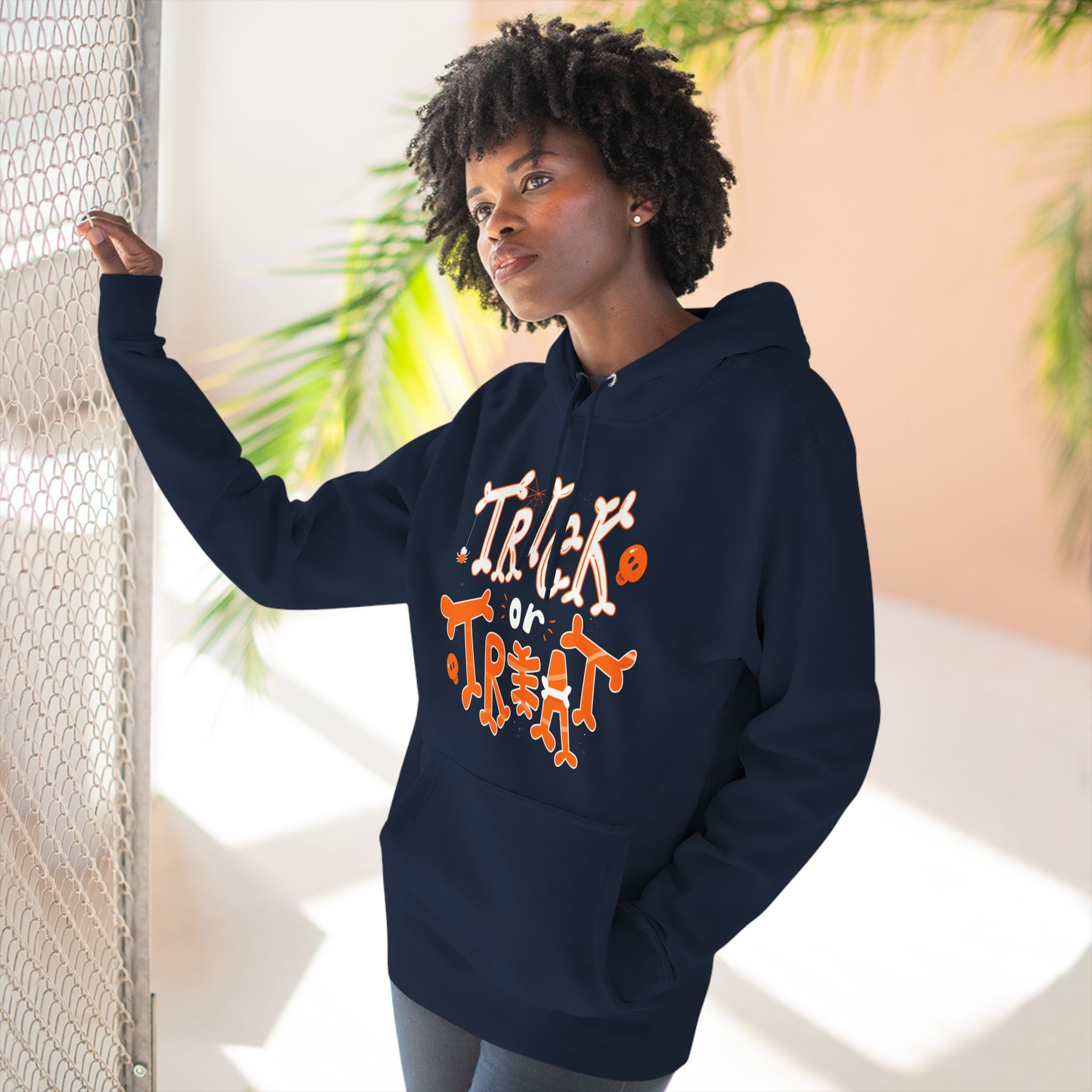 Halloween Trick or Treat | Three-Panel Fleece Hoodie
