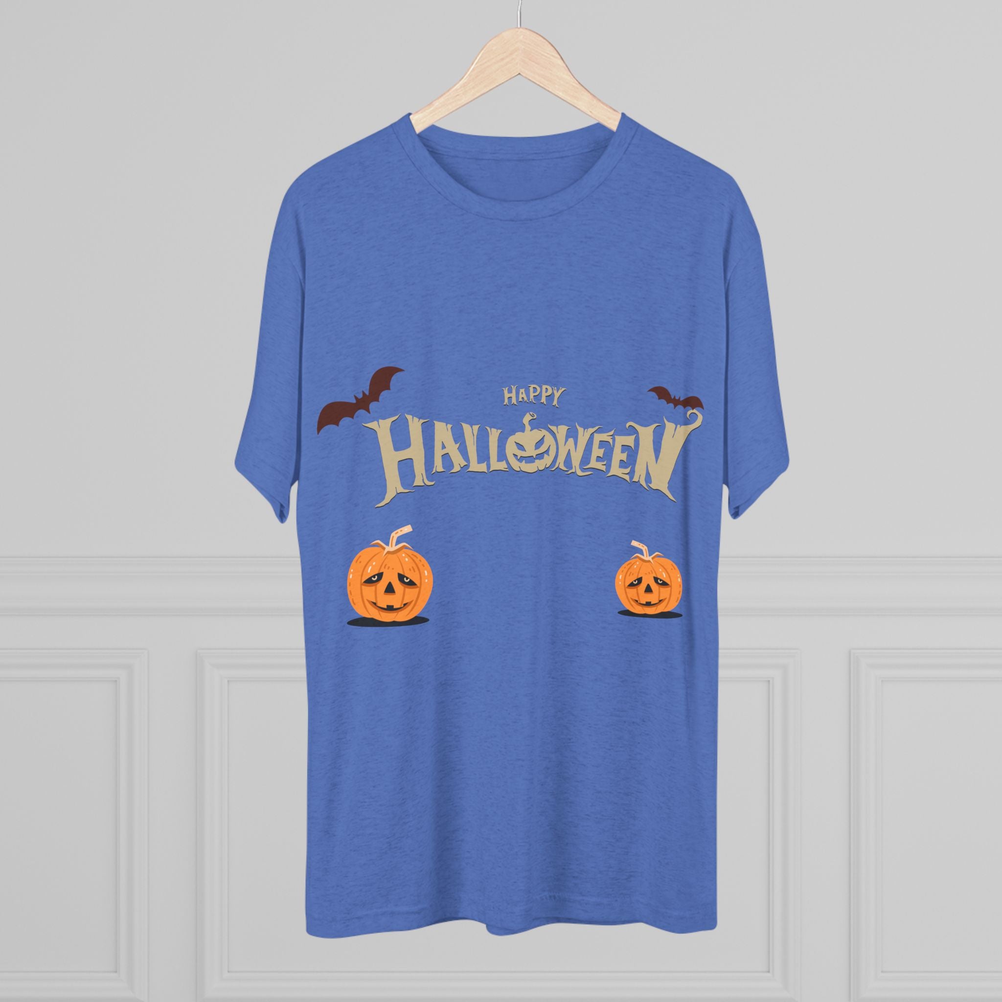 Halloween with Pumpkins | Unisex Tri-Blend Crew Tee