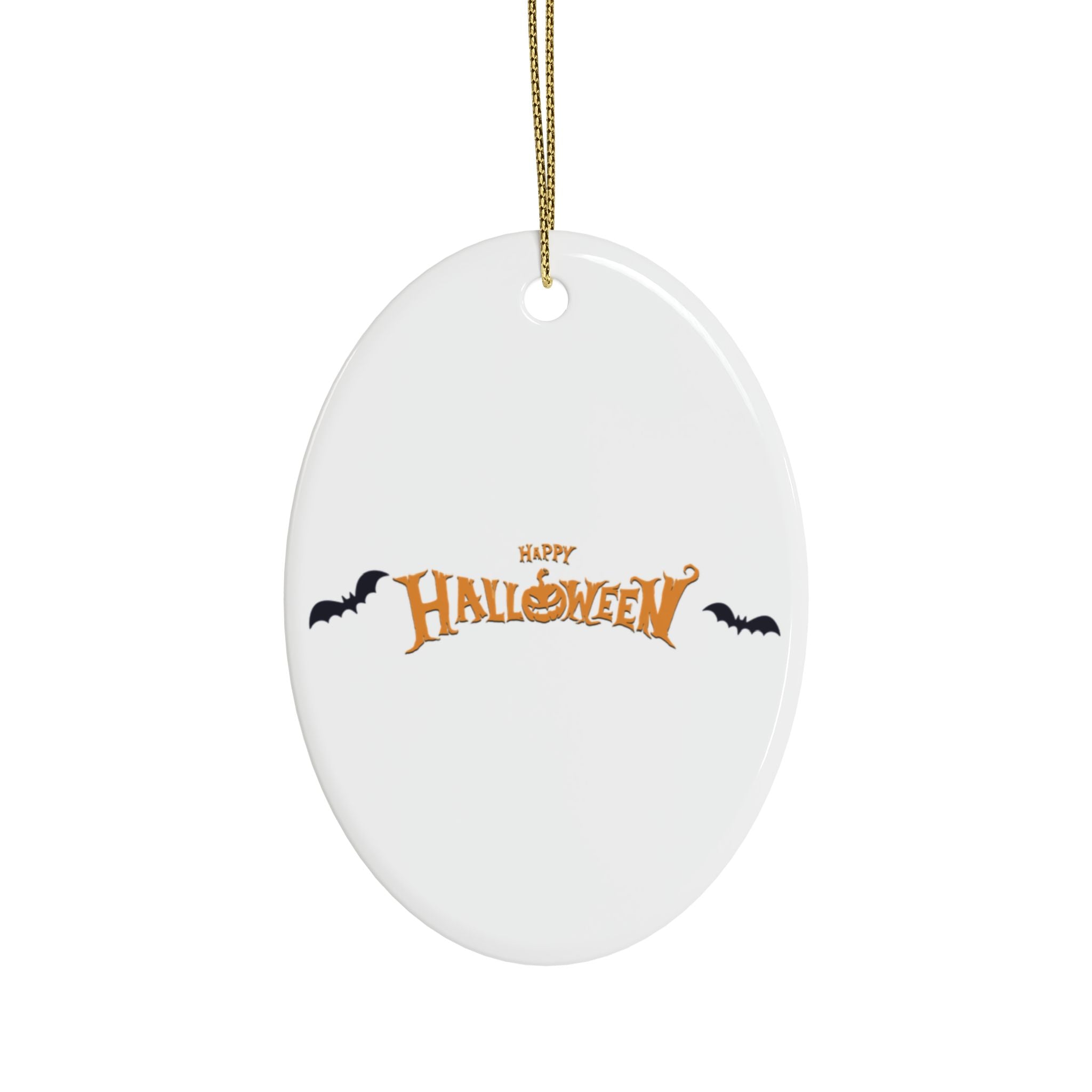 Halloween with Bats | Ceramic Ornaments