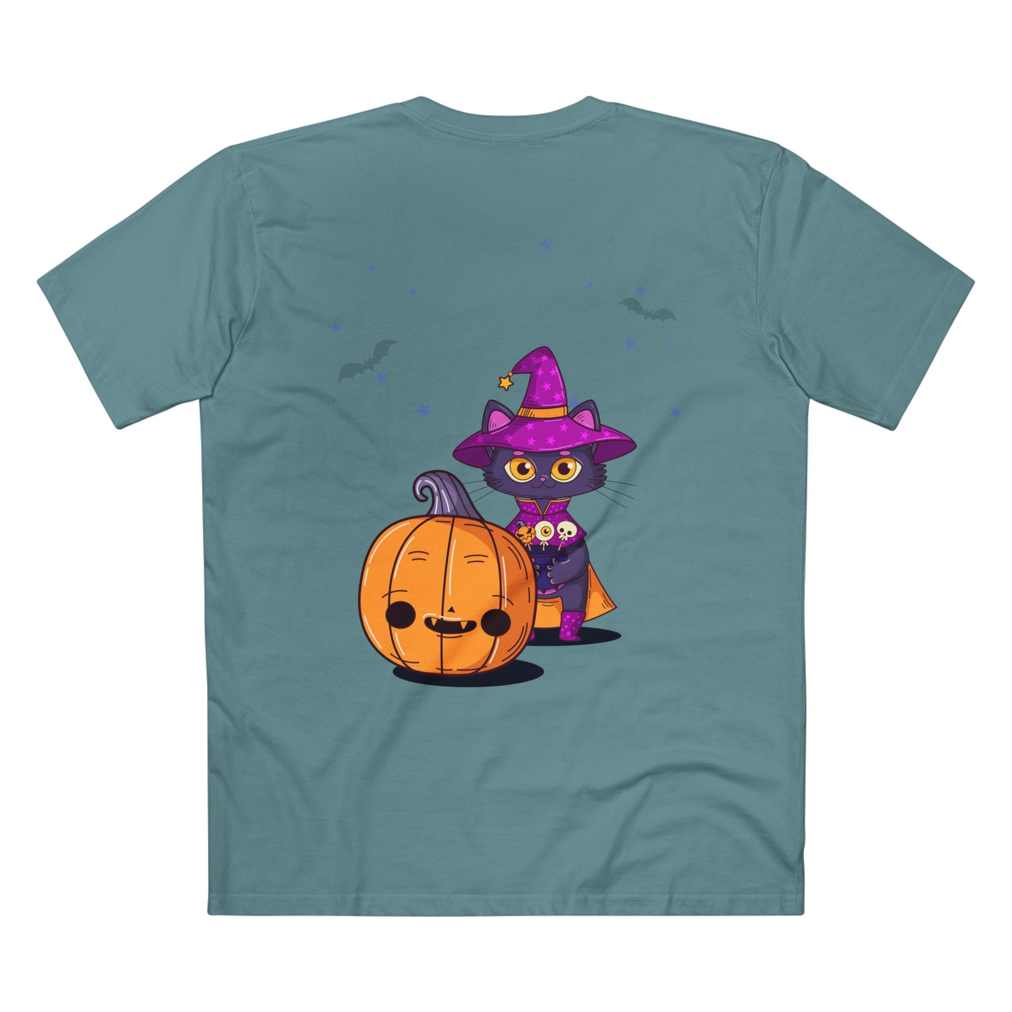 Halloween with Witch's Cats | Men's Staple Tee