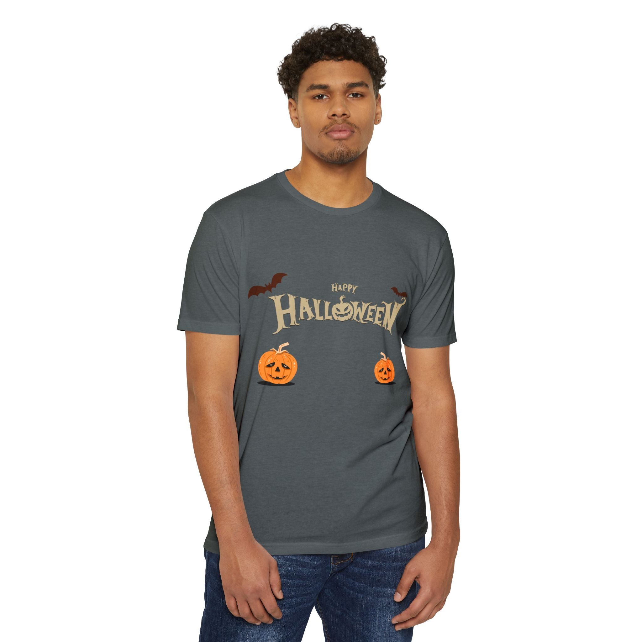 Halloween with Pumpkins | Unisex CVC Jersey T-shirt