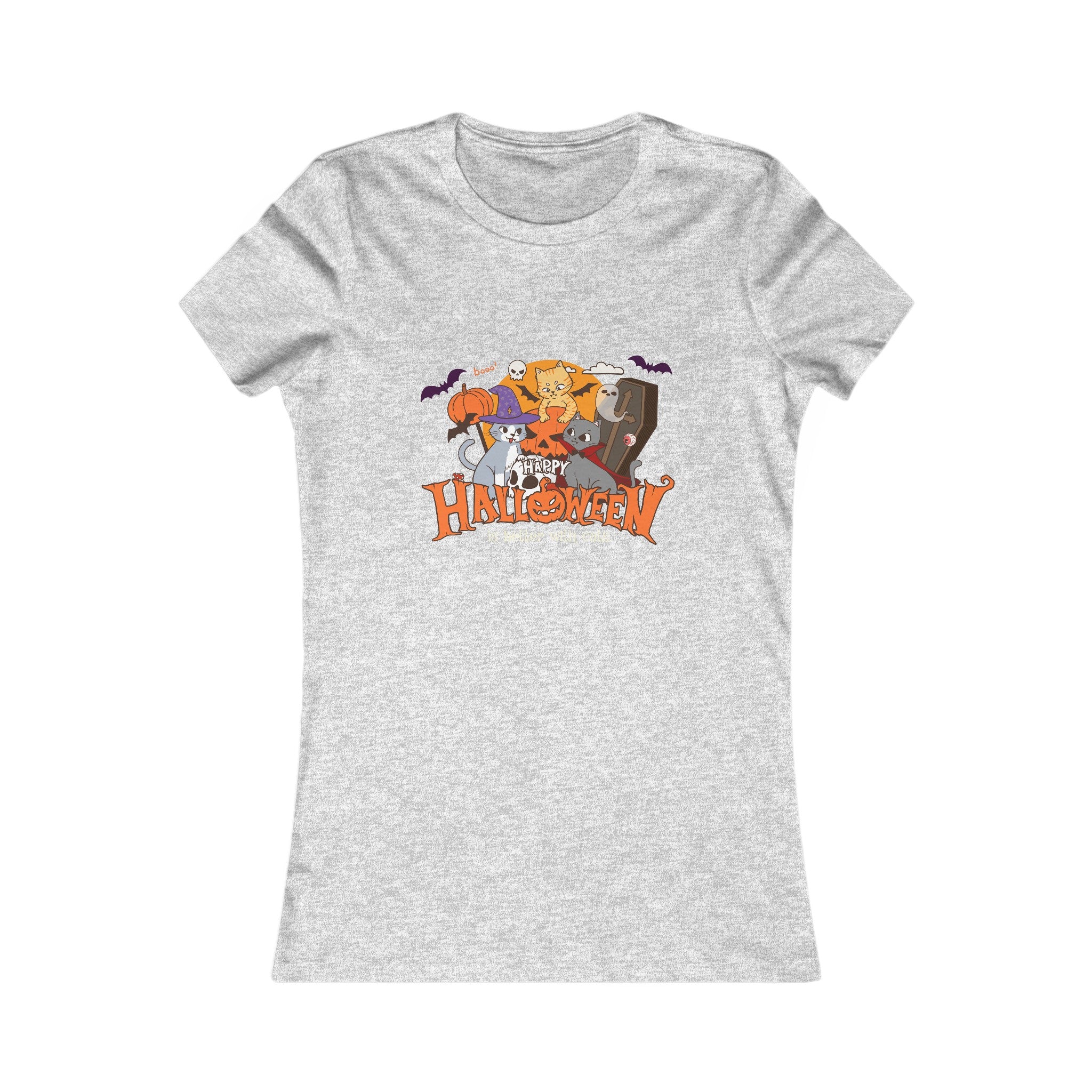 Halloween is Better with Cats | Women's Favorite Tee
