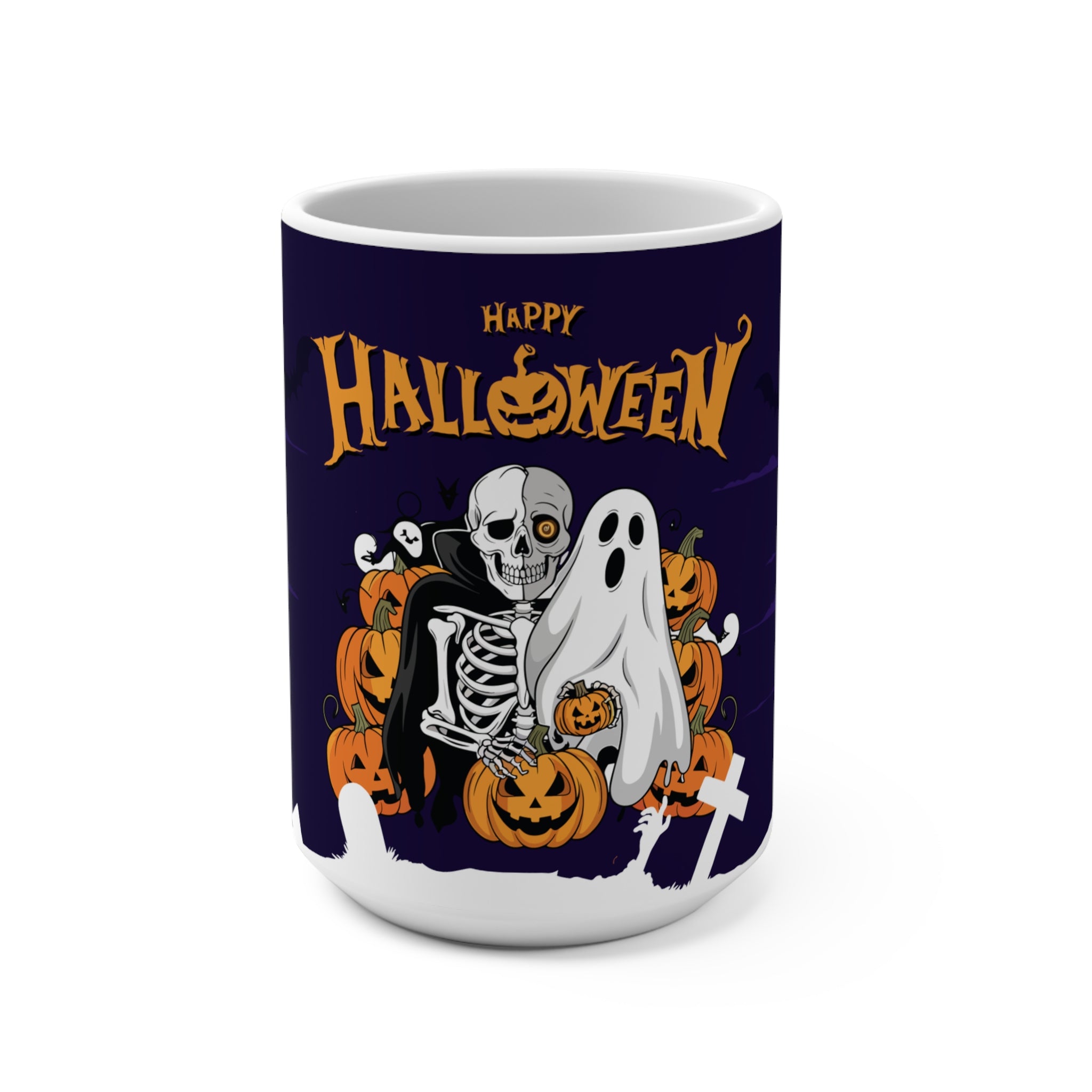 Happy Halloween with Skeleton | Mug