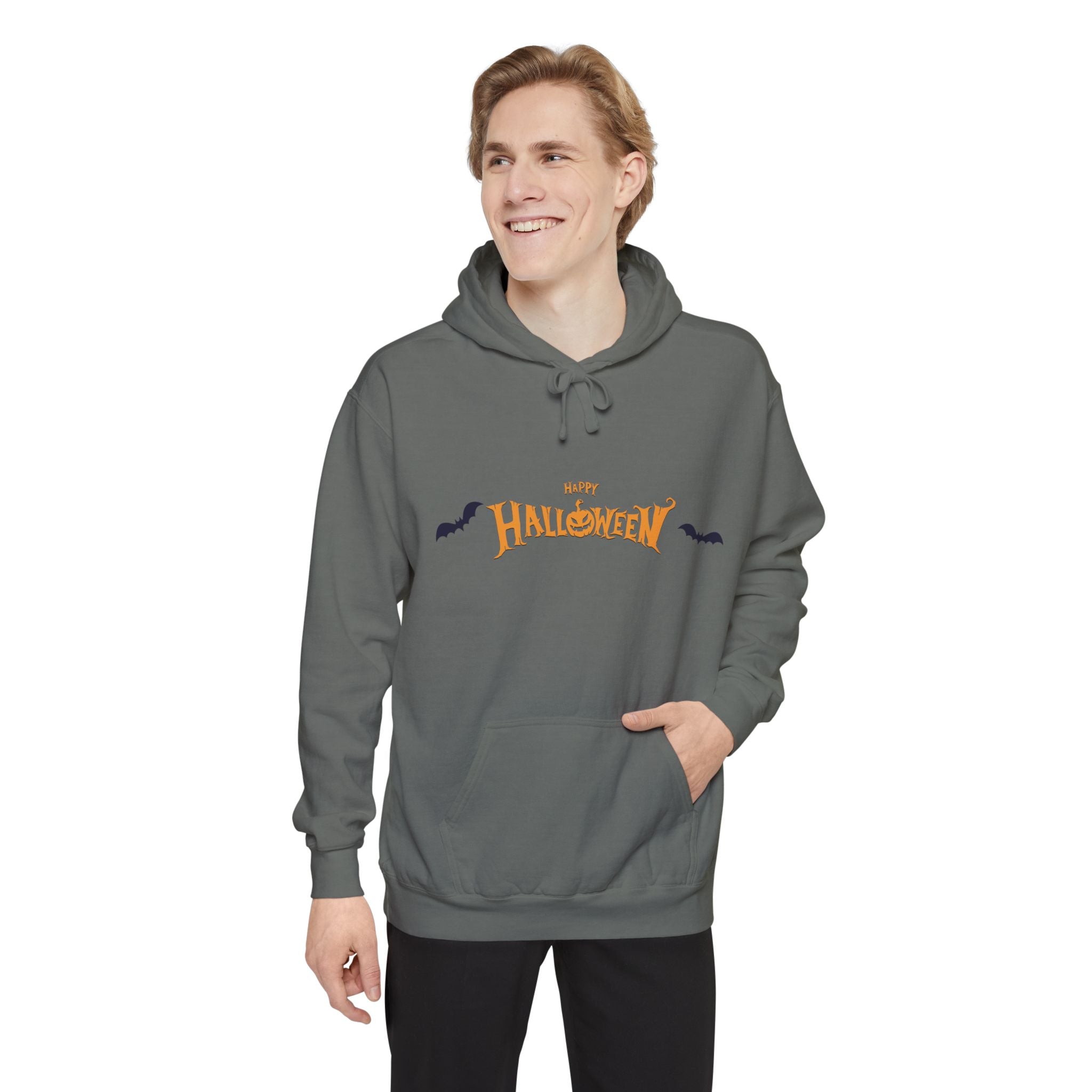 Halloween with Bats | Unisex Garment-Dyed Hoodie