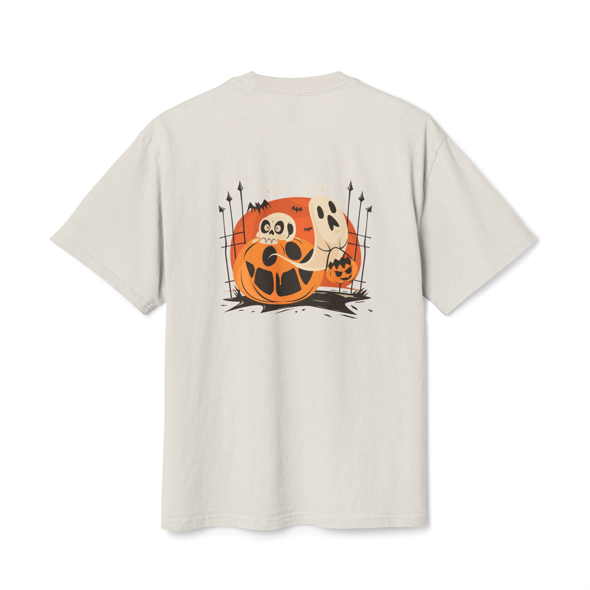 Halloween with Pumpkins | Unisex Heavy Faded Tee