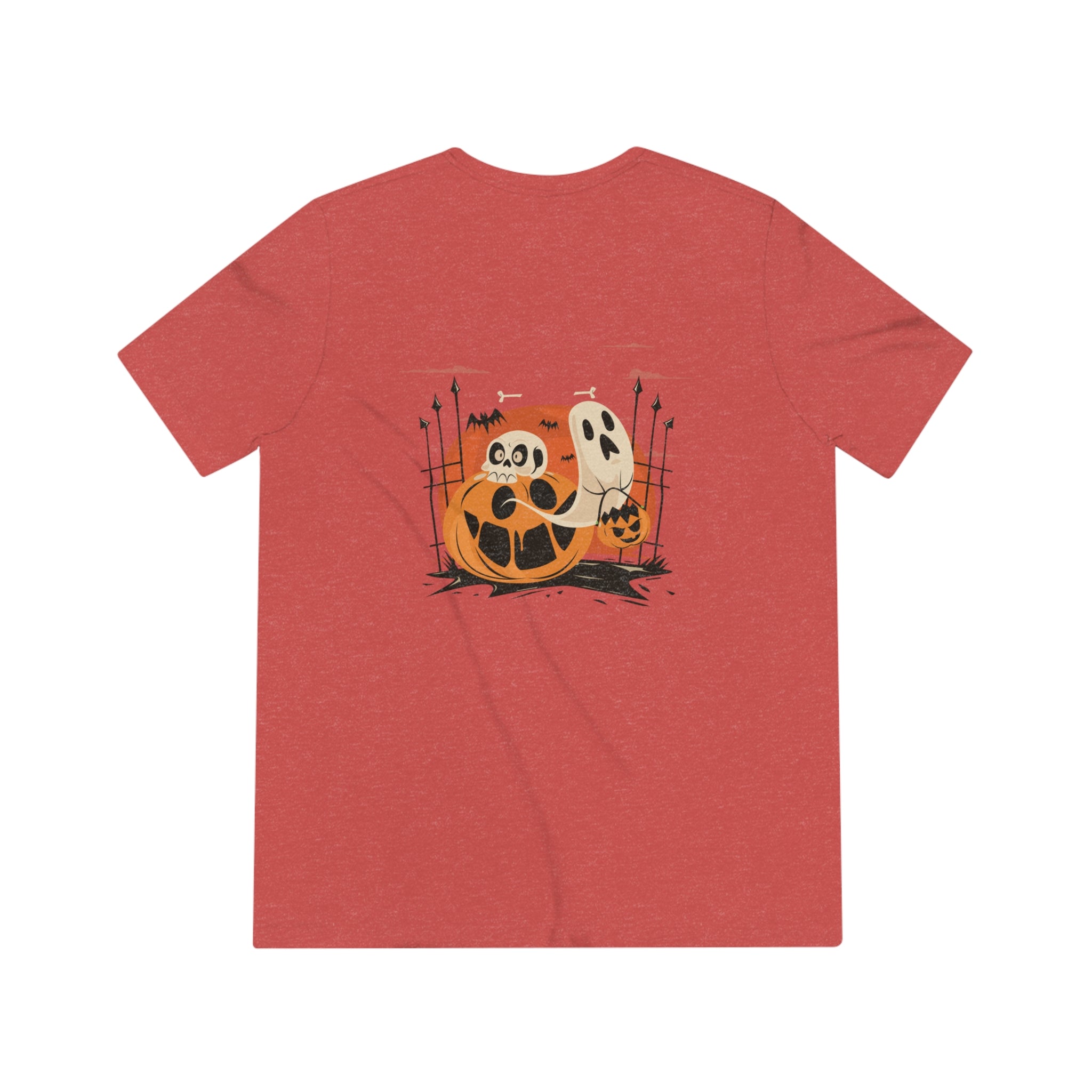 Halloween with Pumpkins | Unisex Triblend Tee