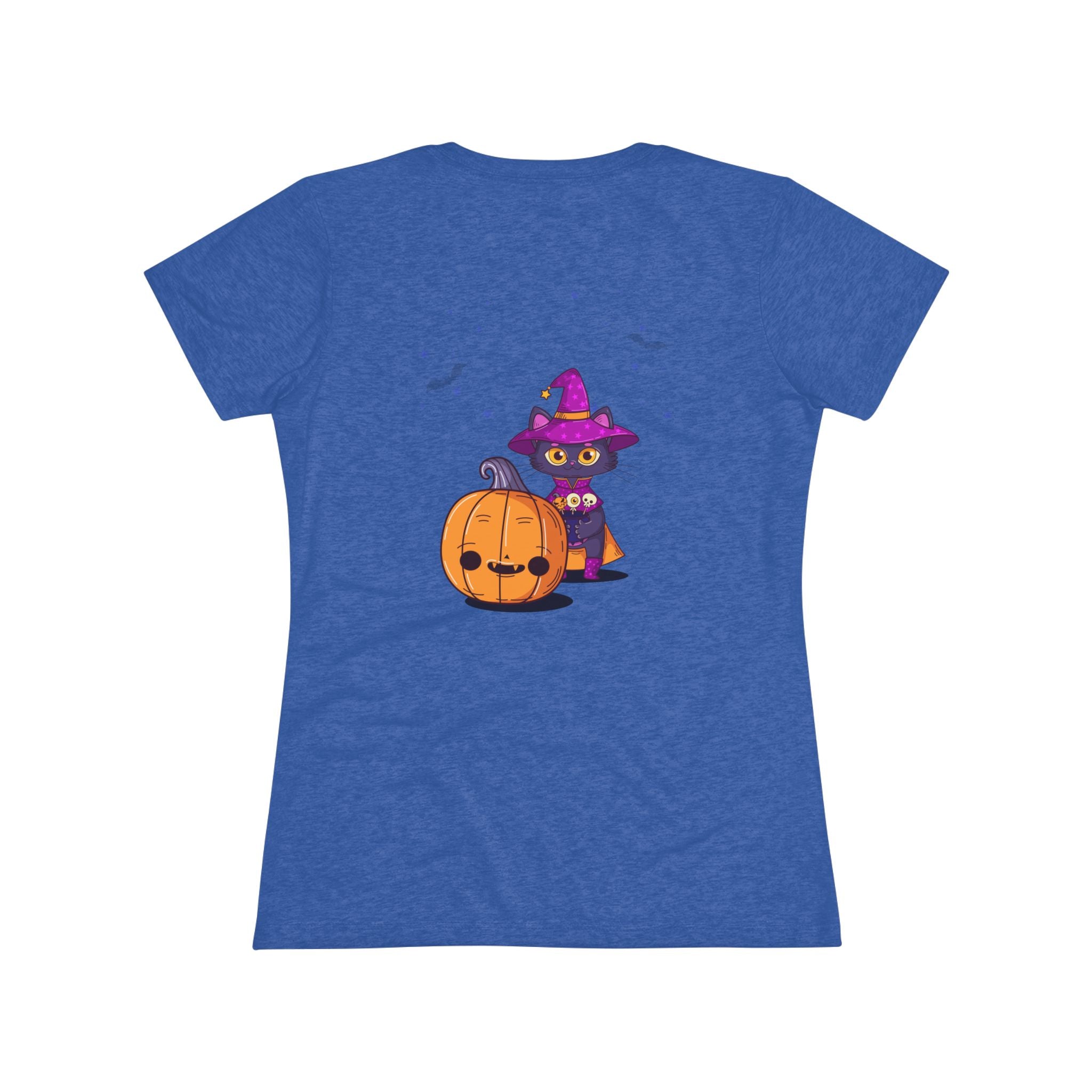 Halloween with Witch's Cats | Women's Triblend Tee