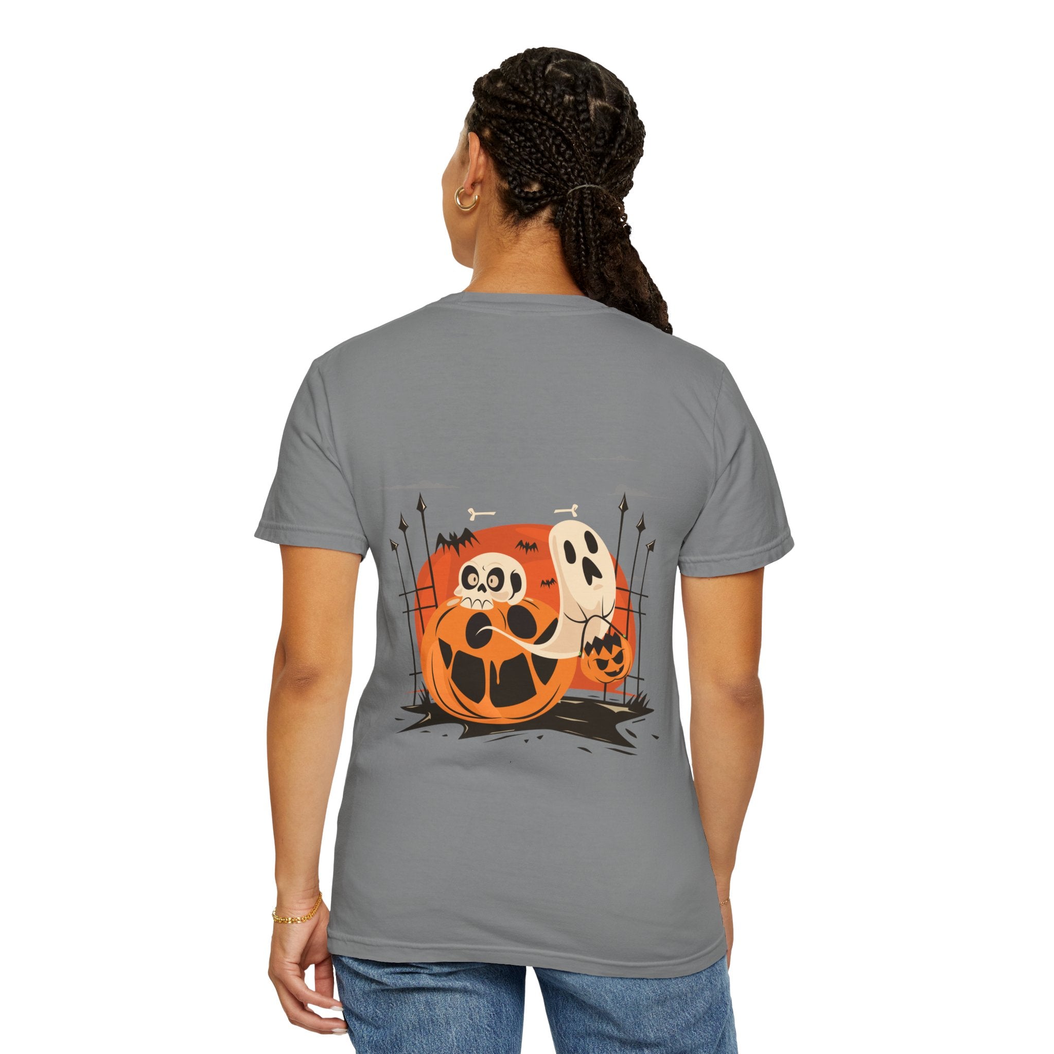 Halloween with Pumpkins | Unisex Garment-Dyed T-shirt