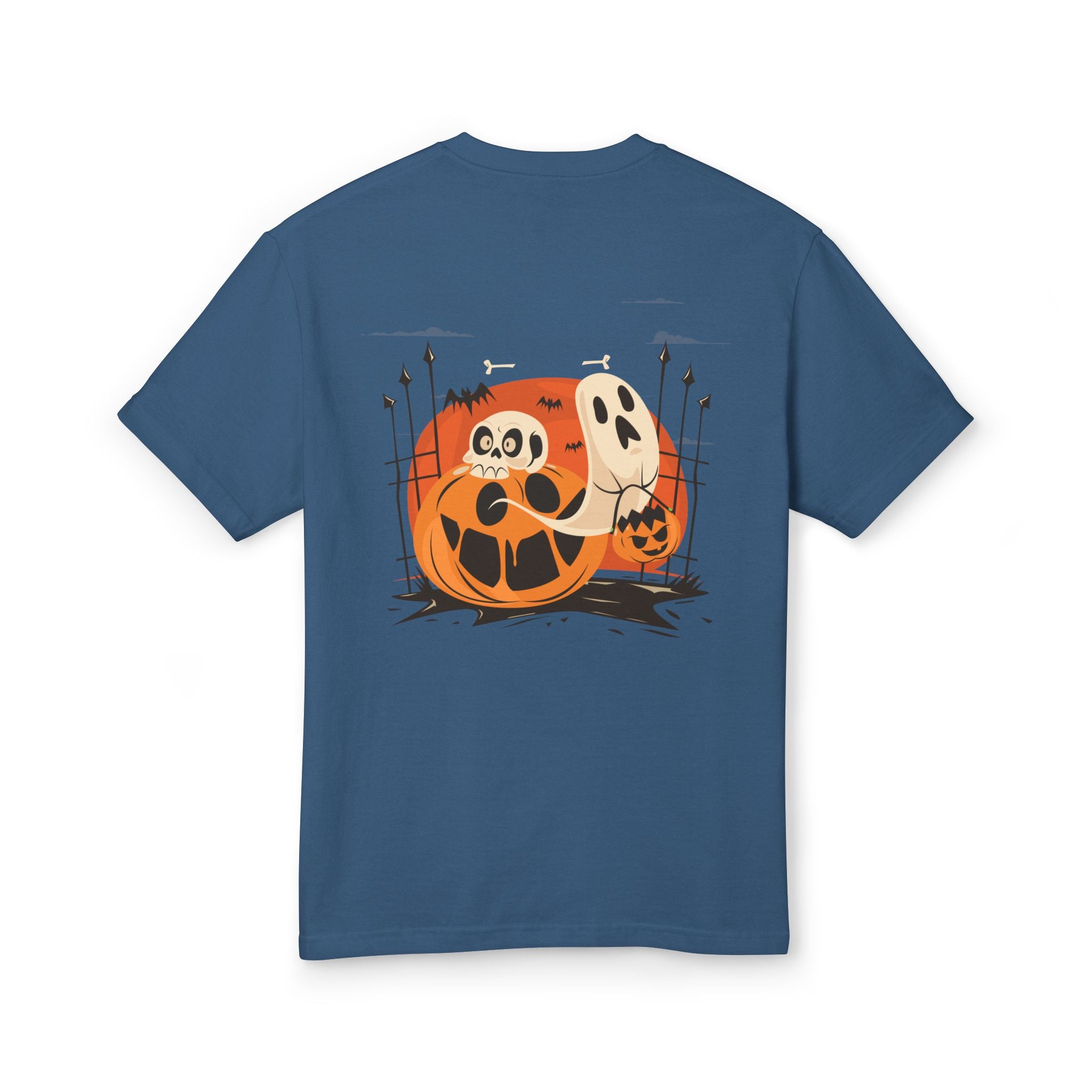 Halloween with Pumpkins | Unisex Garment-Dyed Heavyweight Cotton Tee