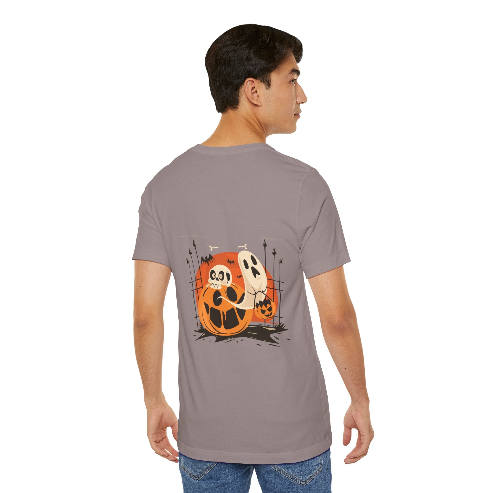 Halloween with Pumpkins | Unisex Jersey Short Sleeve Tee