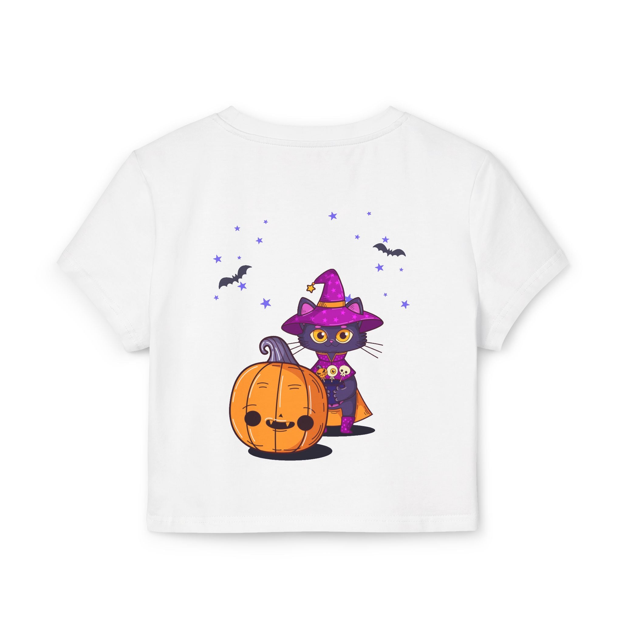 Halloween with Witch's Cats | Women's Baby Tee