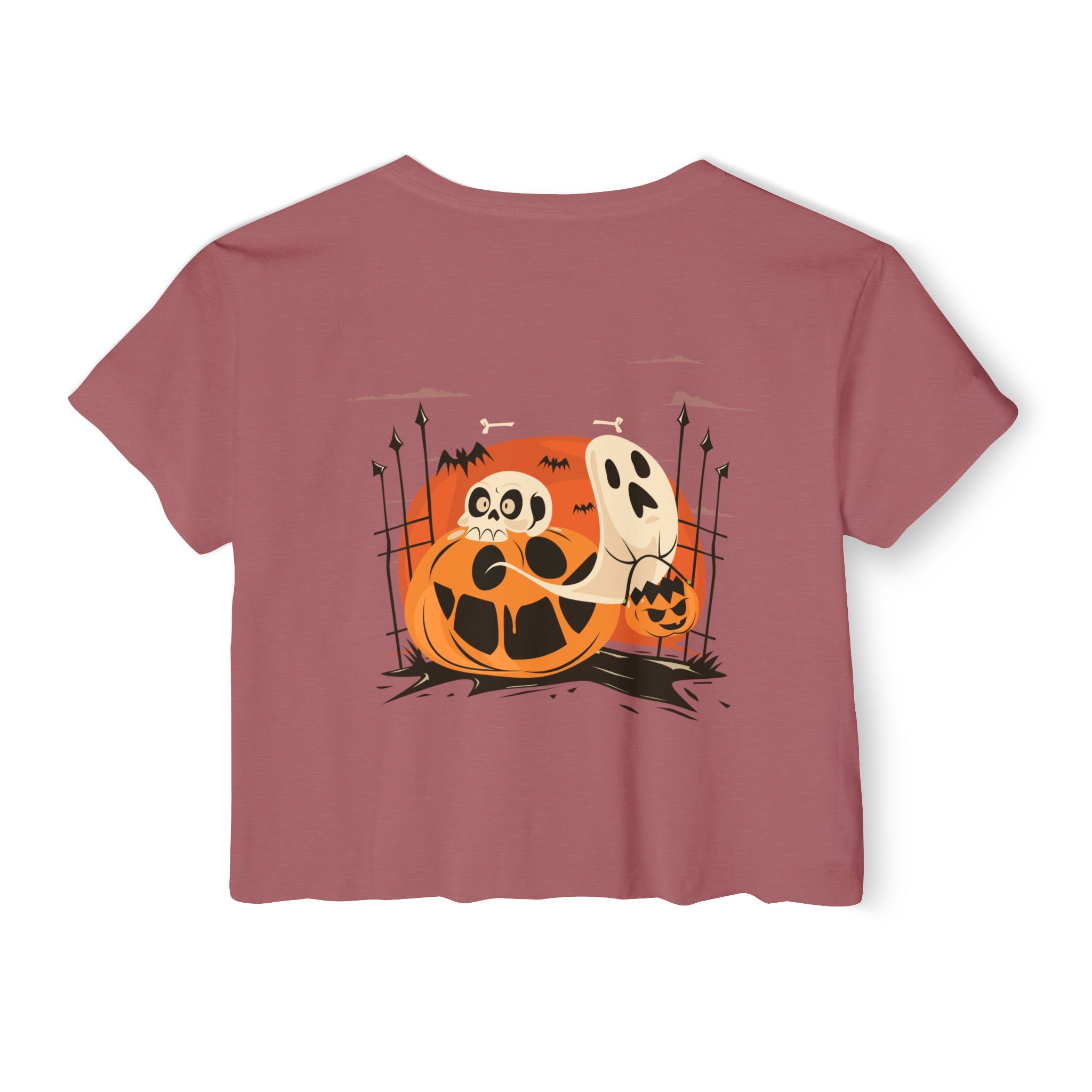 Halloween with Pumpkins | Women's Festival Crop Top