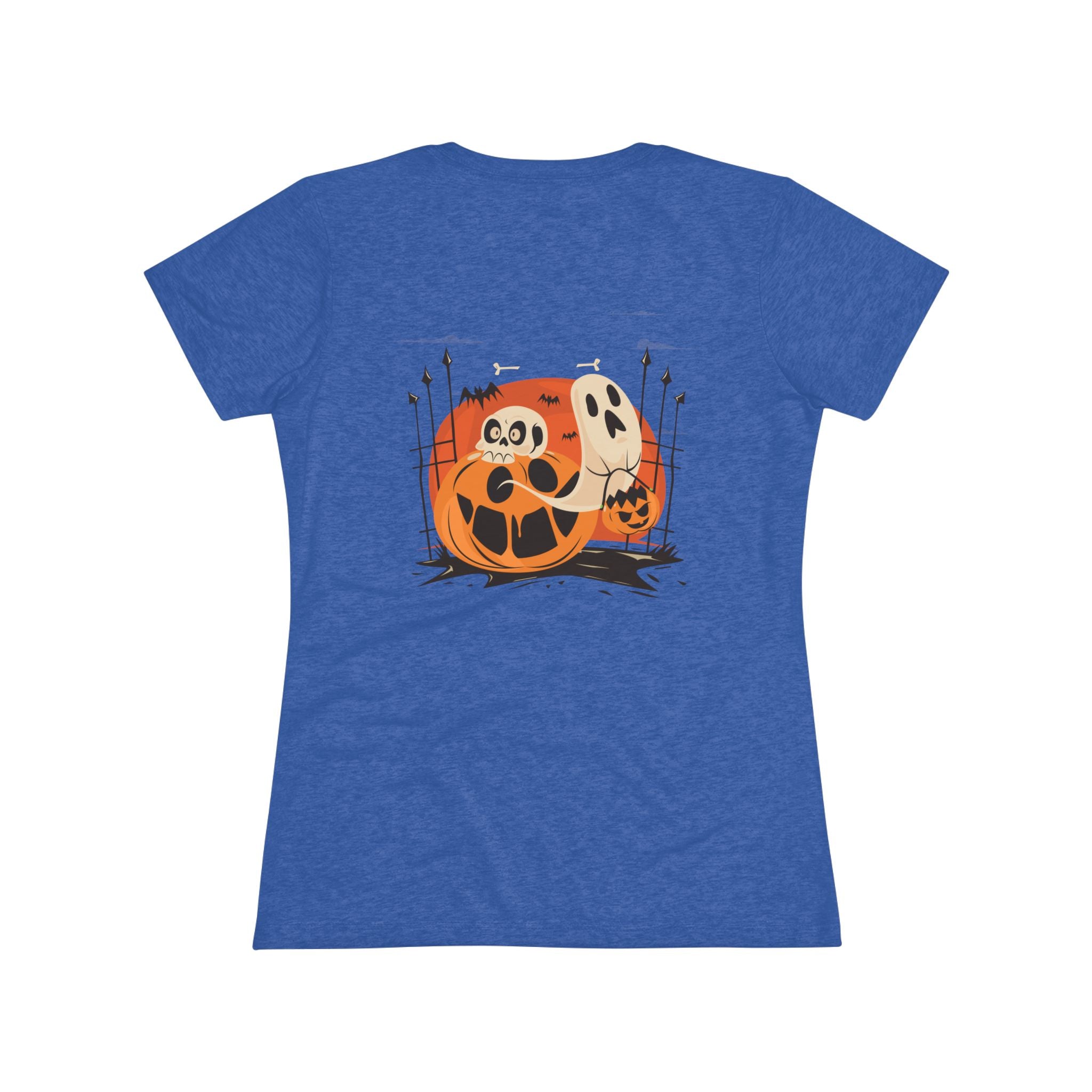 Halloween with Pumpkins | Women's Triblend Tee