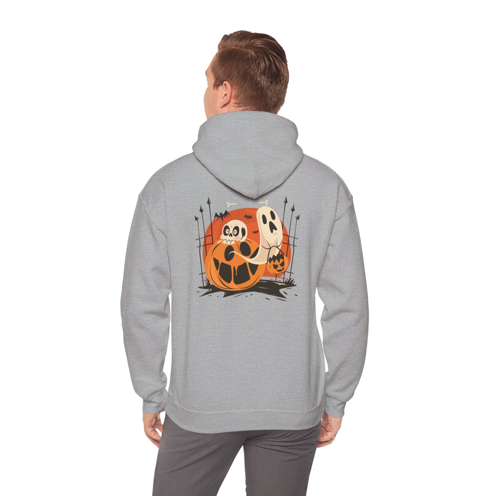 Halloween with Pumpkins | Unisex Heavy Blend Hooded Sweatshirt