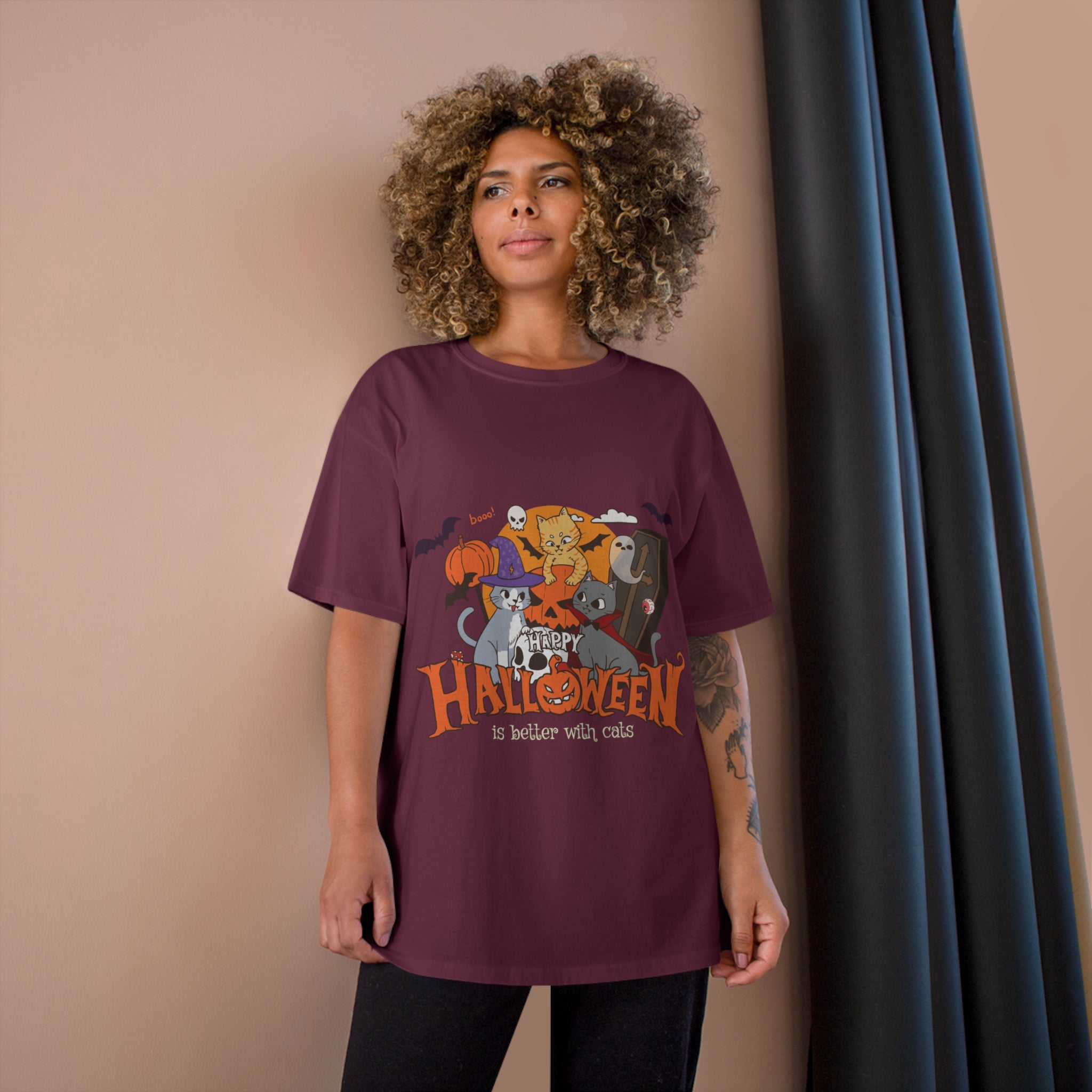 Halloween is Better with Cats | Champion T-Shirt