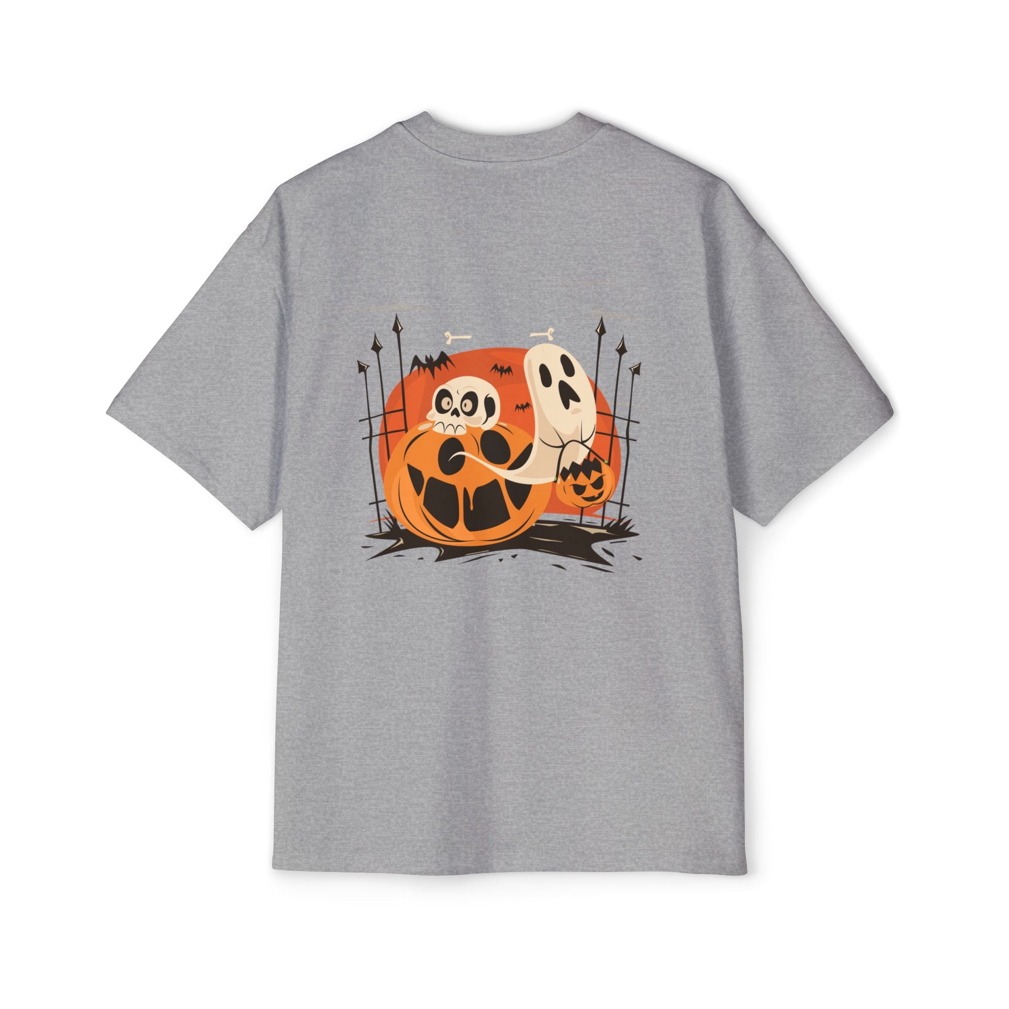 Halloween with Pumpkins | Men's Heavy Oversized Tee