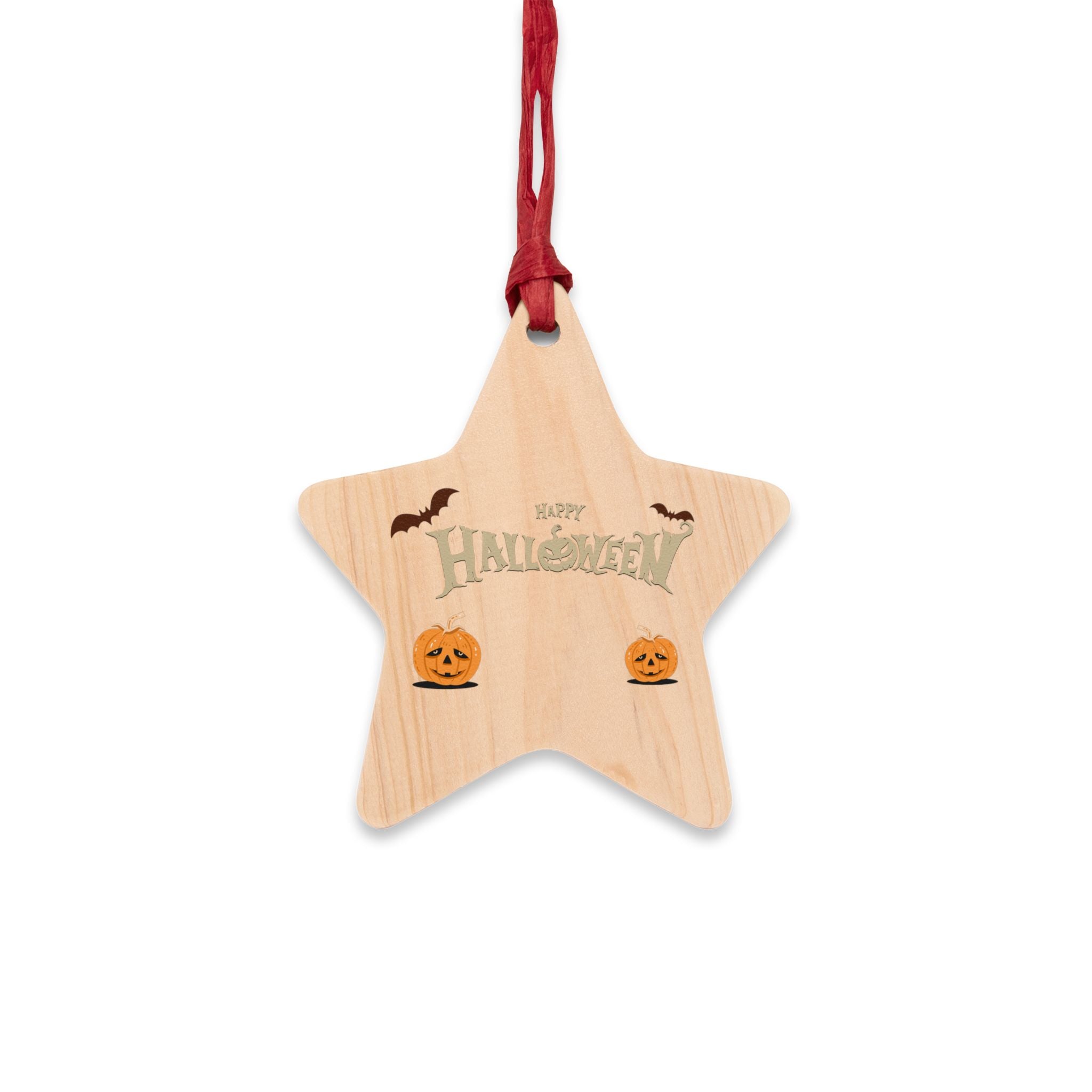 Happy Halloween with Pumpkin | Wooden Ornaments