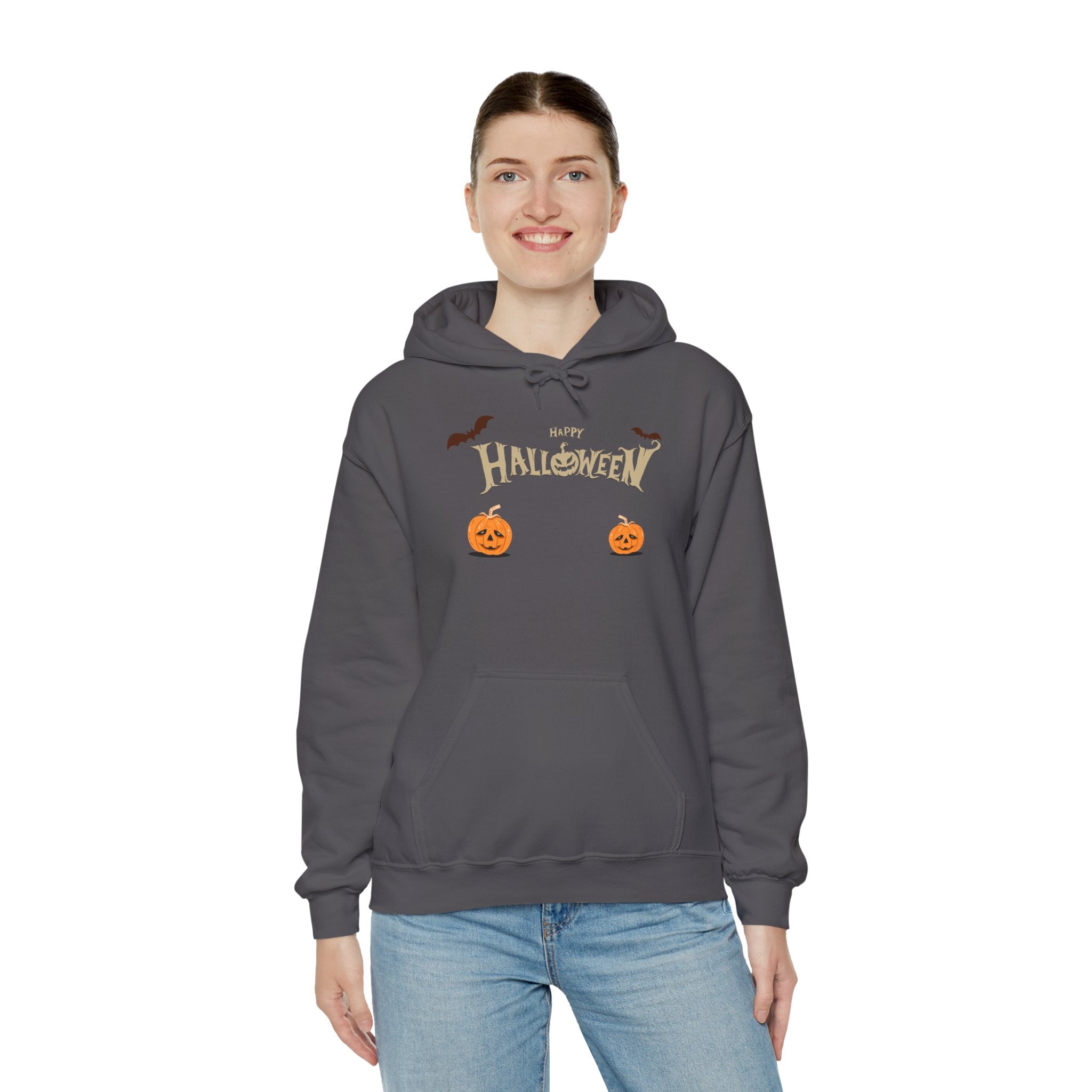 Halloween with Pumpkins | Unisex Heavy Blend Hooded Sweatshirt