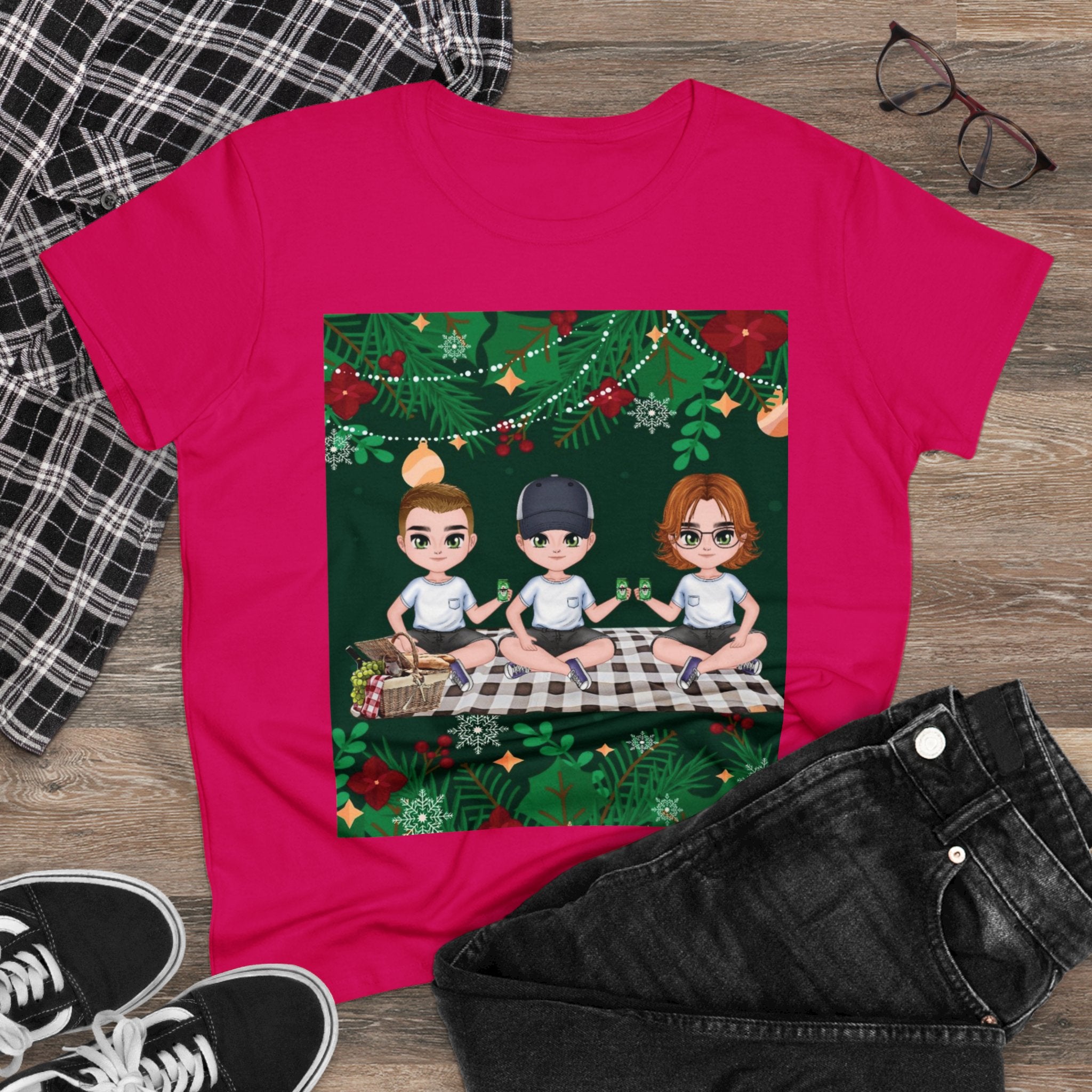 Happy Christmas Day | Women's Midweight Cotton Tee