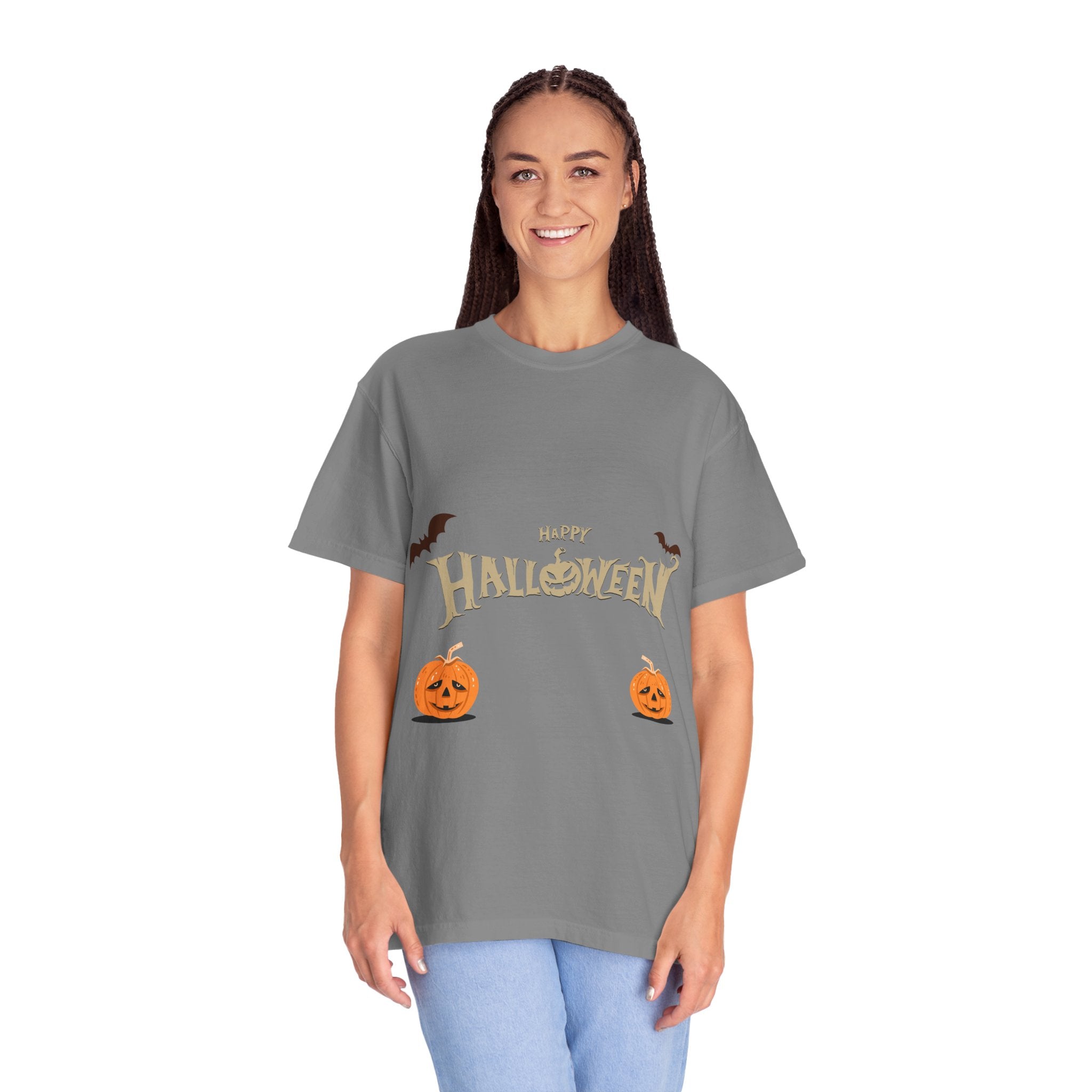 Halloween with Pumpkins | Unisex Garment-Dyed T-shirt