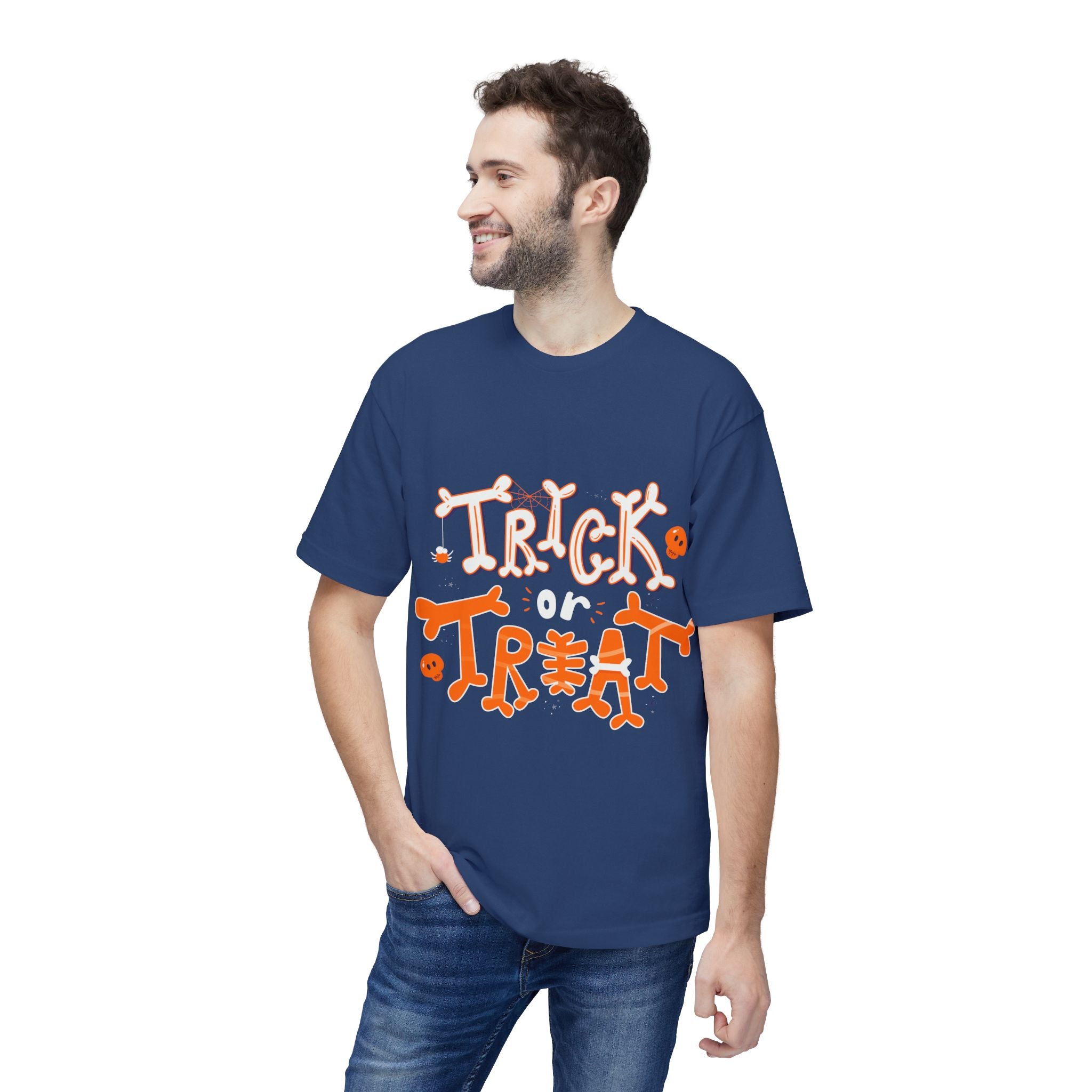 Halloween Trick or Treat | Unisex Midweight T-shirt, Made in US
